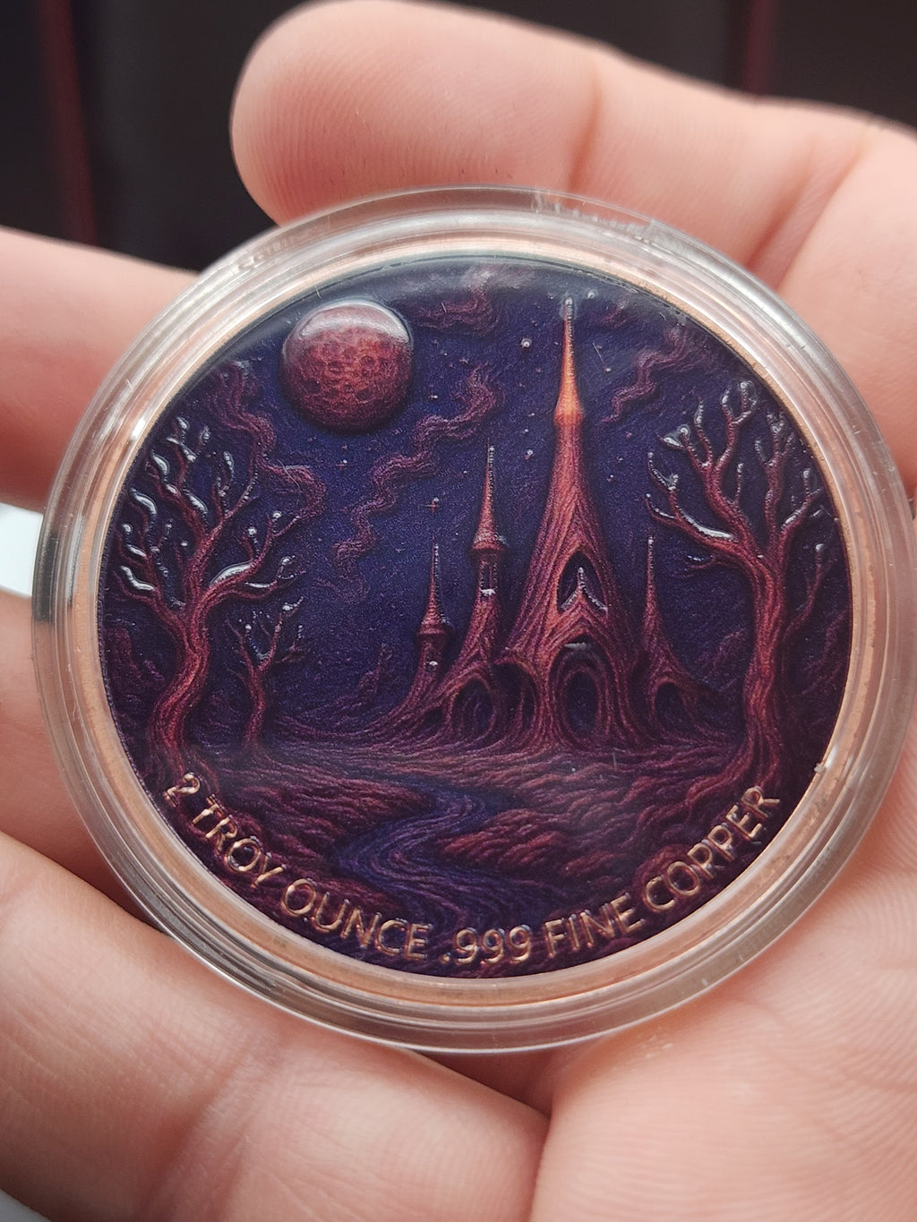 2026 2 oz Copper UHR Red Alien GID Eyes Beautiful LIMITED w/Box & COA