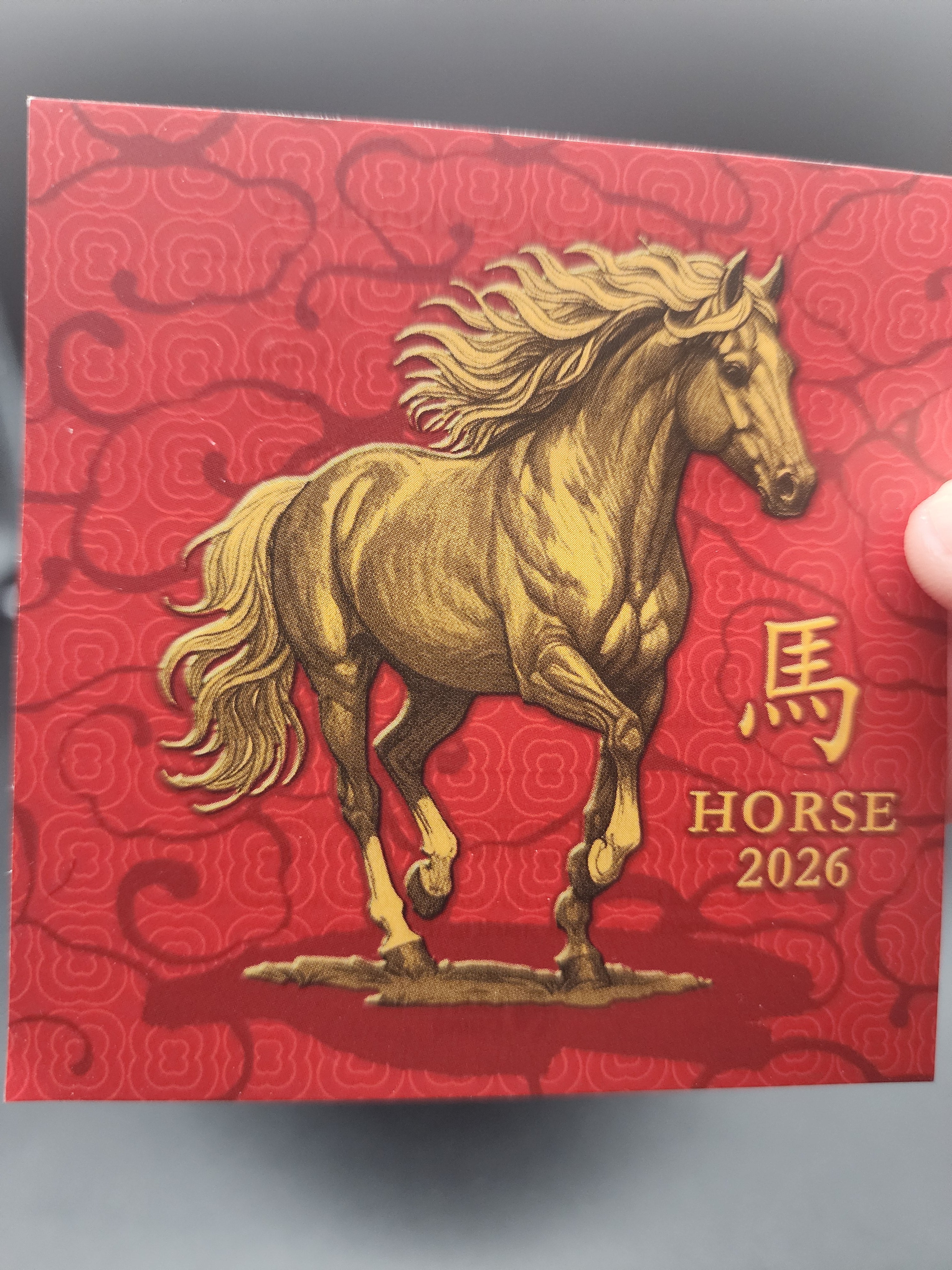 2026 Liberia Lunar Horse 5 oz Copper Coin UHR Reverse Proof