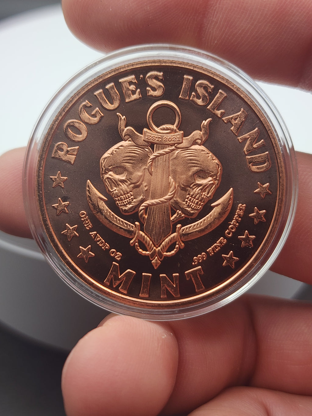 Cosmic Trip HR Colorized 1 oz Copper Round