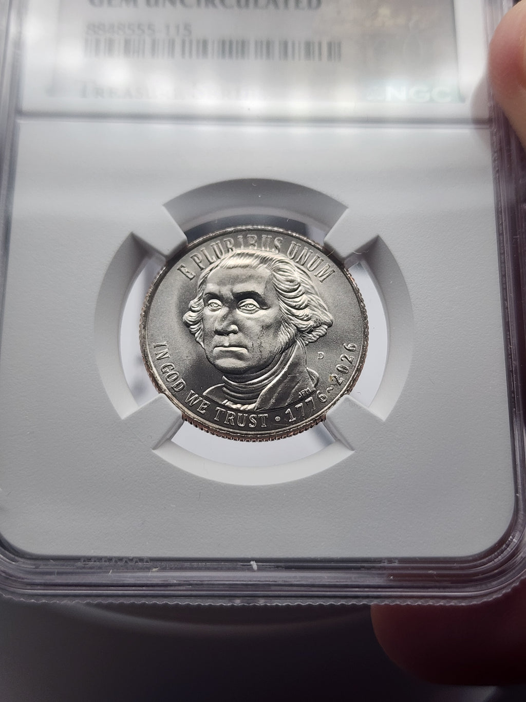 NGC GEM UNC Treasure Series 2026 U.S. Revolutionary War Quarter 25 Cents Coin