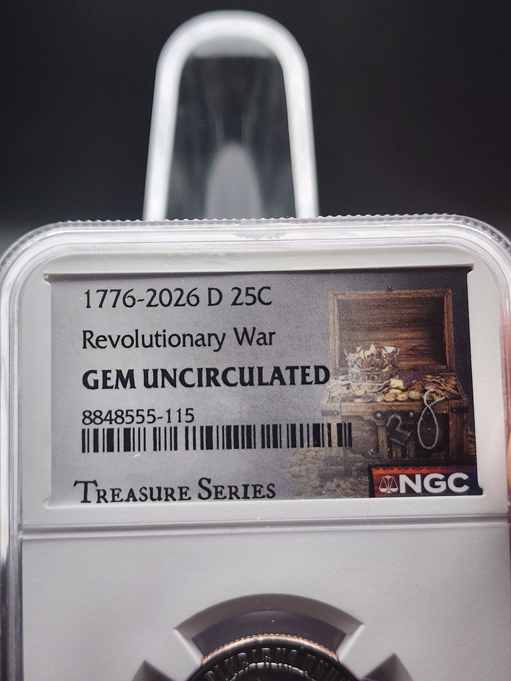 NGC GEM UNC Treasure Series 2026 U.S. Revolutionary War Quarter 25 Cents Coin