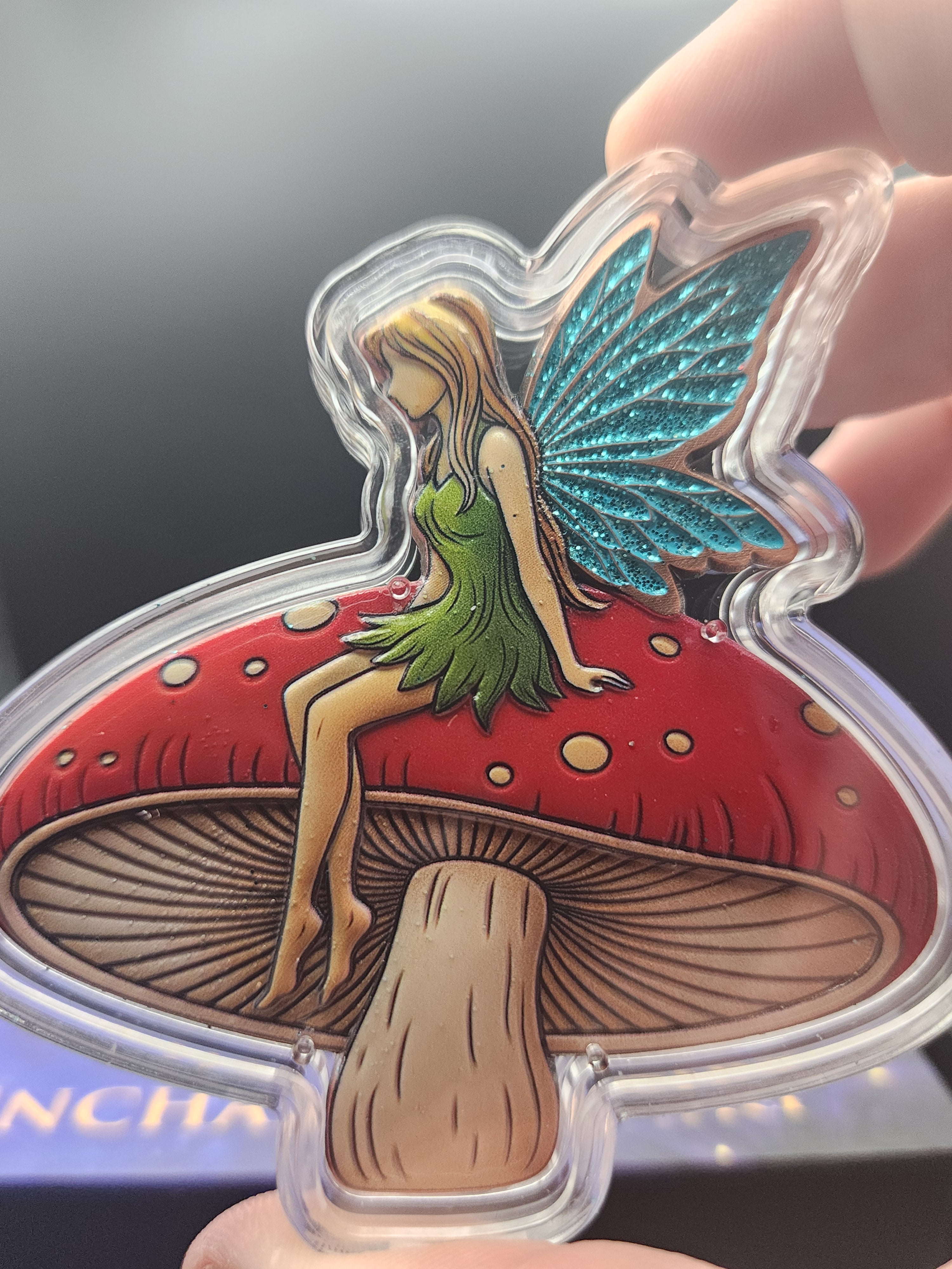 Enchanted Fairy 100g Shaped Colorized Copper Medal in Display Box Mintage 2500