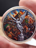 2024 Mexico 1oz Silver Libertad Battle Tenochtitlan Mintage 499 In Capsule & COA