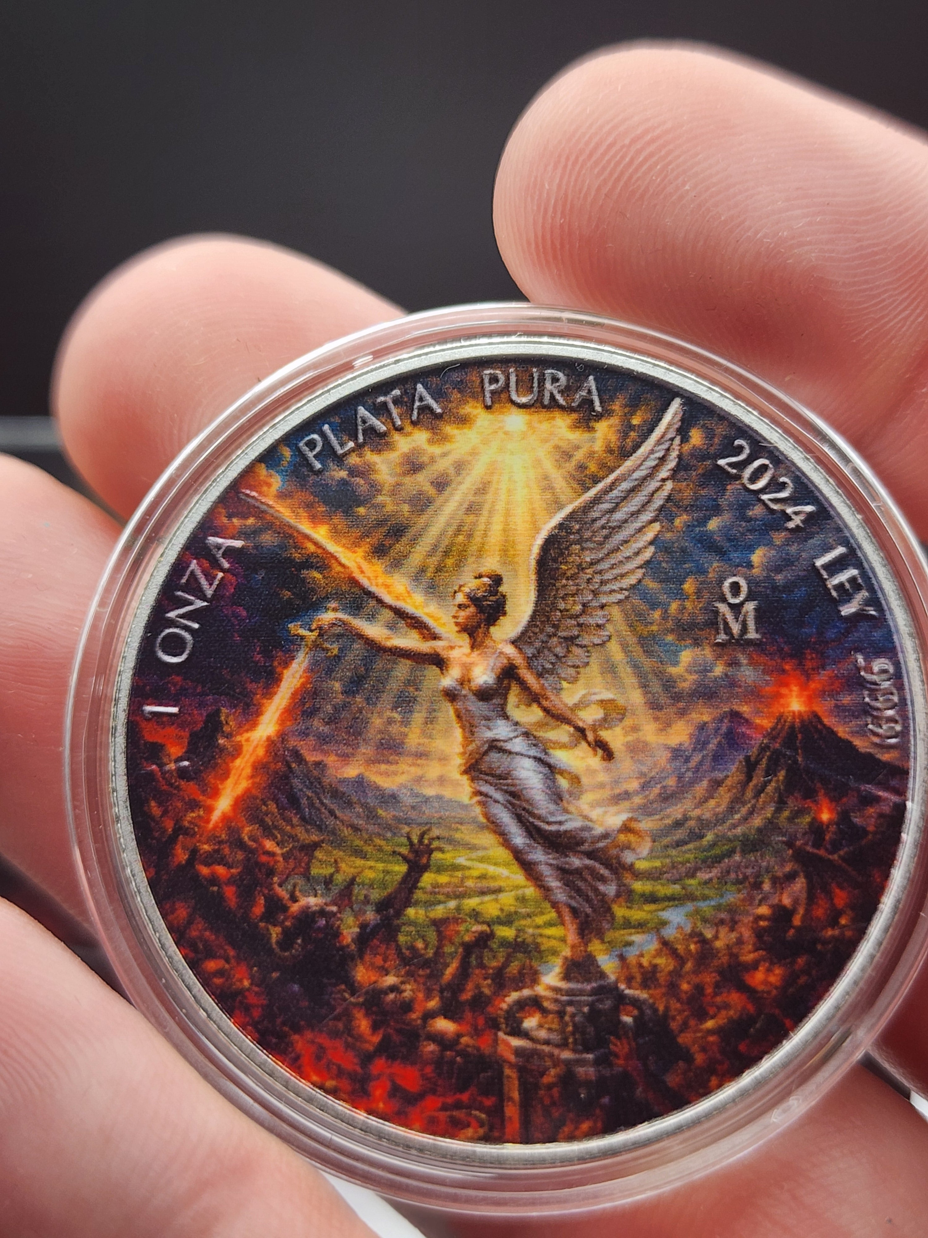 2024 Libertad As Above So Below Edition 1 oz Silver Colorized Coin Mintage 185