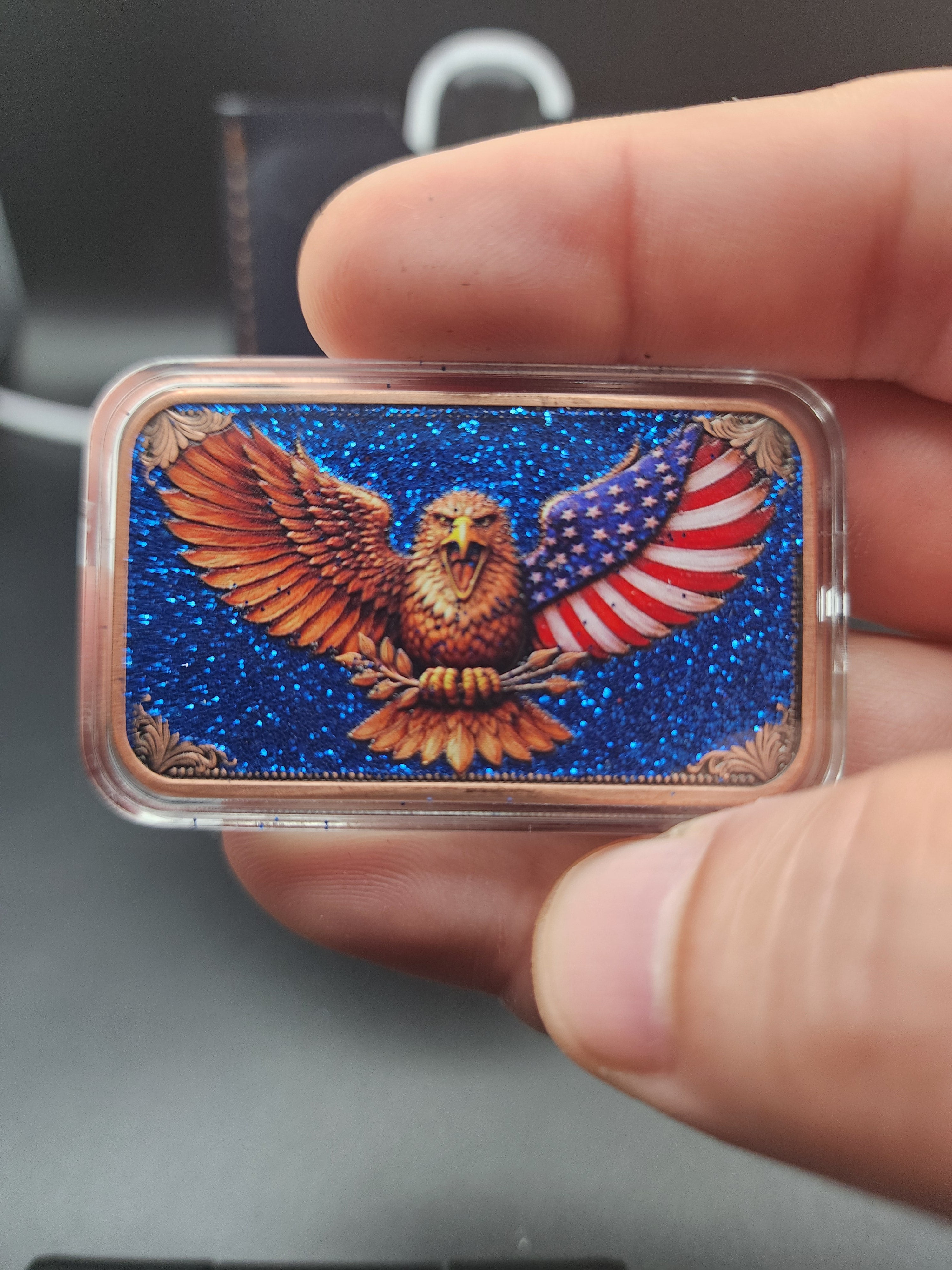 250th Anniversary Eagle in pouch 1oz .999 Copper