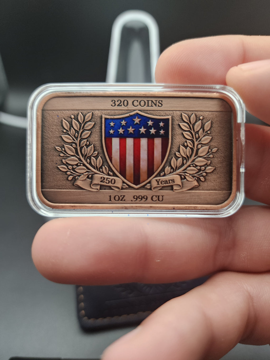 250th Anniversary Eagle in pouch 1oz .999 Copper