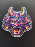 5oz .999 Copper Colorized Oni Mask | Shaped Capsule & Box