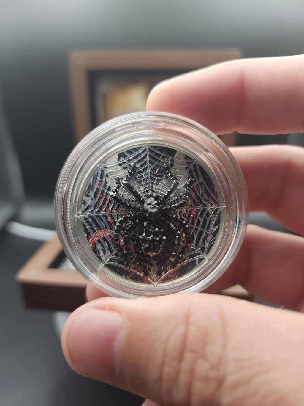 2013 Canadian Maple Venomous Edition Venom w/ Crystal Spider 1oz Silver Coin 199