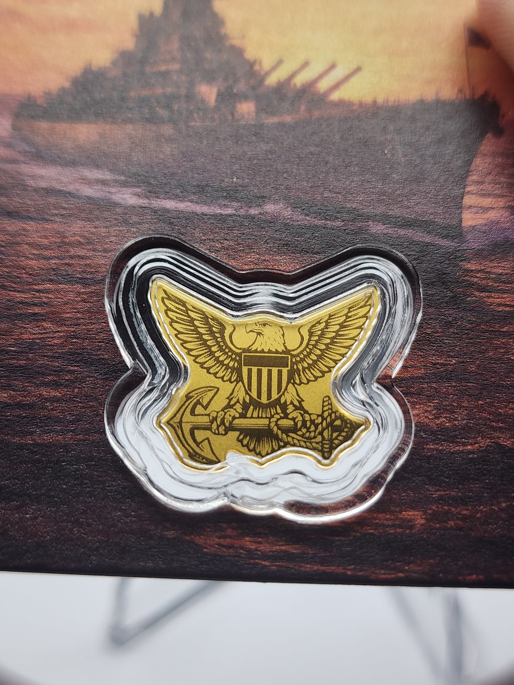 2026 U.S. Navy 1/1000 Gold in Card .9999 Gold