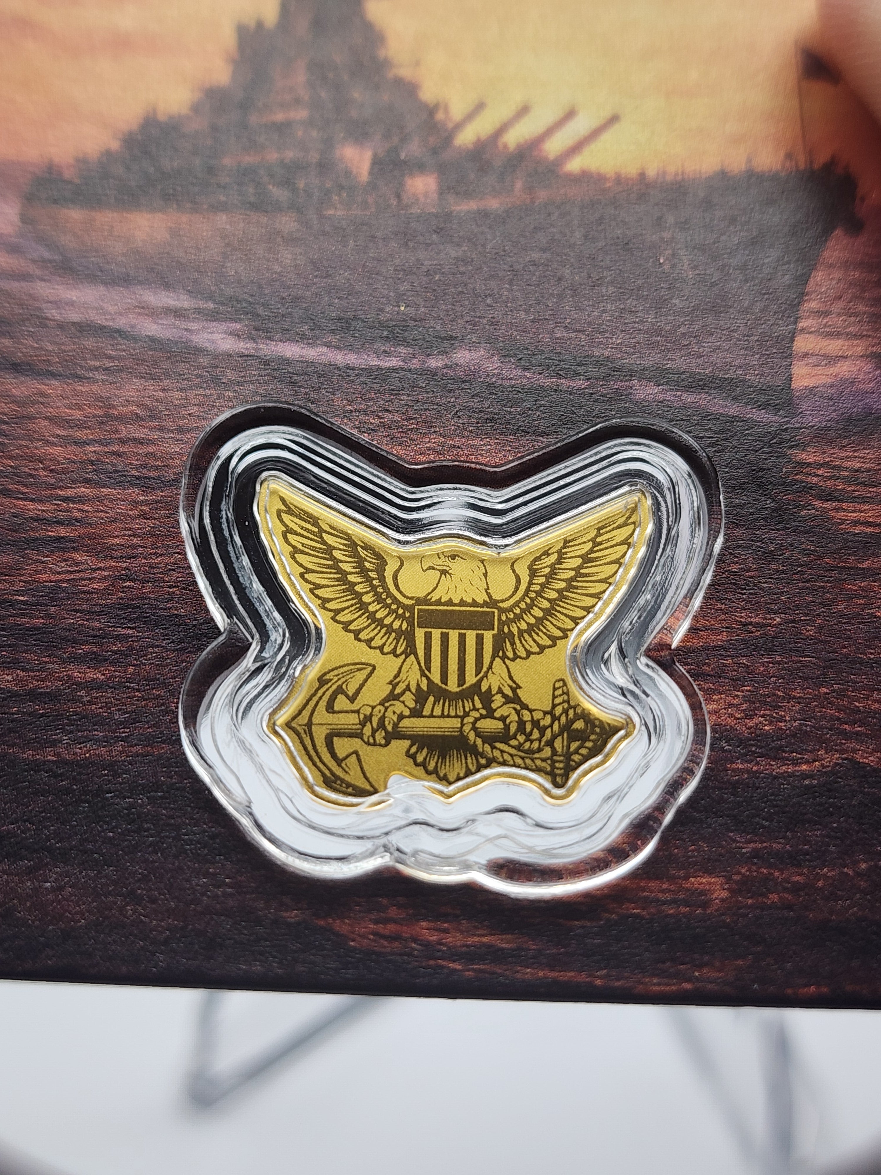 2026 U.S. Navy 1/1000 Gold in Card .9999 Gold