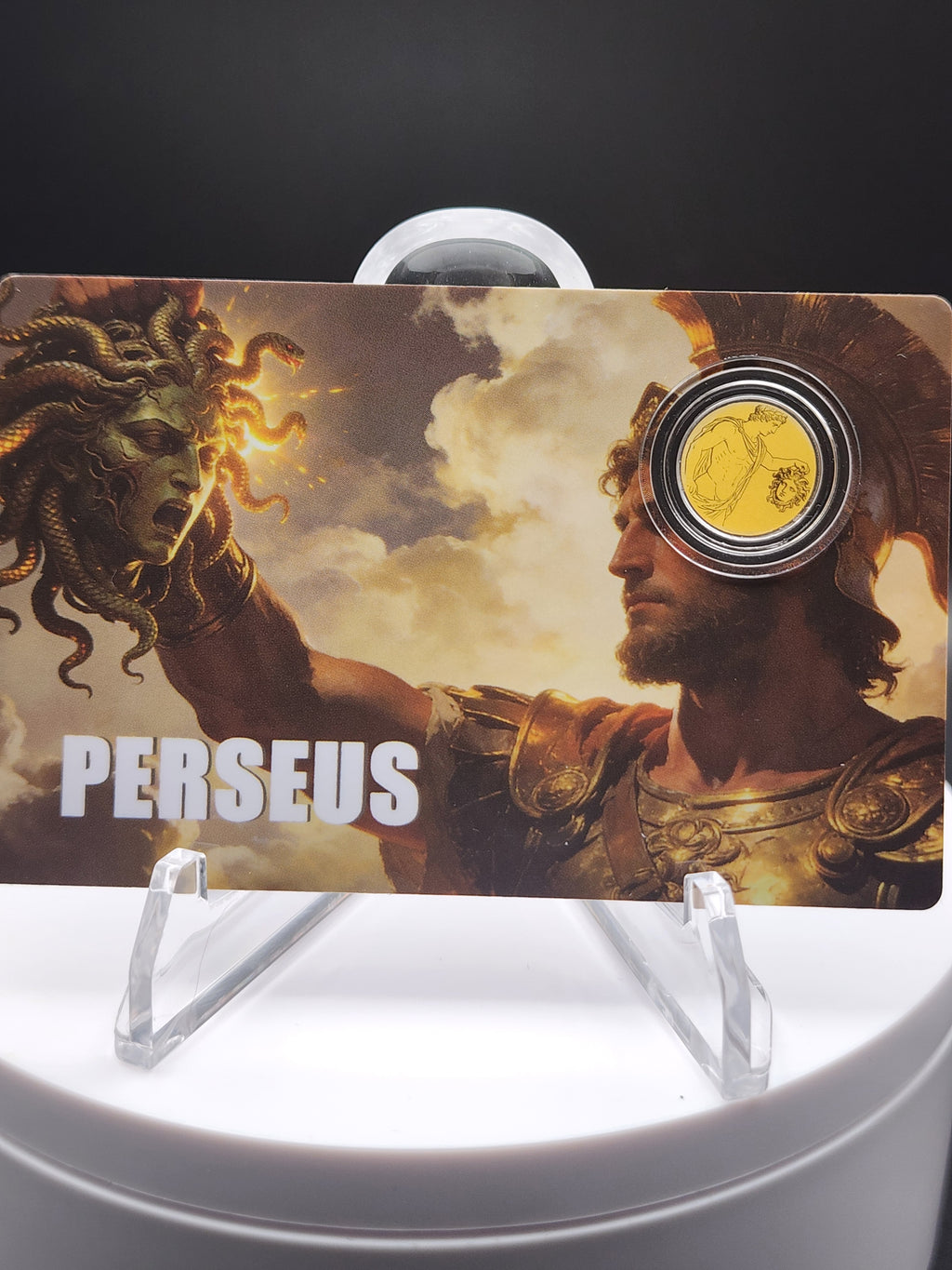 2026 Liberia Perseus 1/1000 oz .9999 Gold Coin in Card