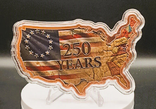 13 Colonies Frontier USA 250th Anniversary 10oz Copper Bar