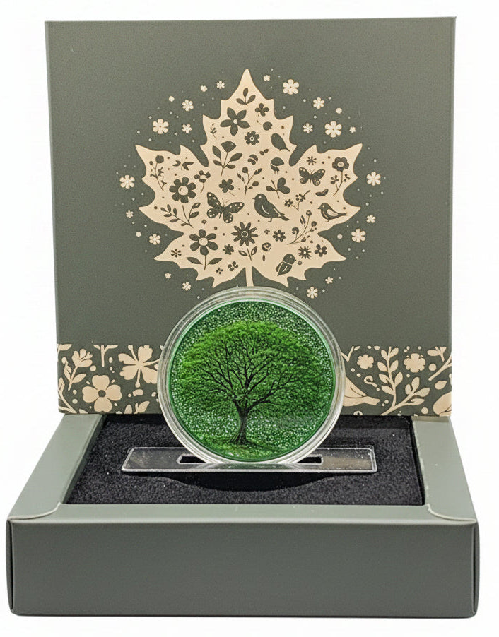Diamond Dust Maple Series -Spring Maple - 1oz Copper