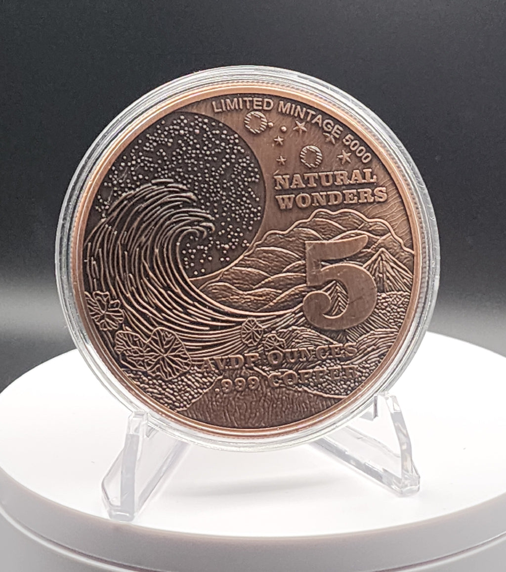 Natural Wonders Series - Monument Valley 5oz Copper Round