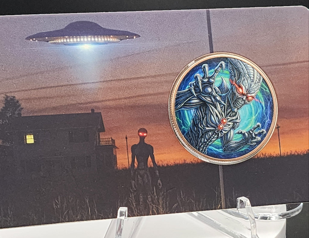 "Red-Eyed Invader" 1oz Copper Round in COA Card