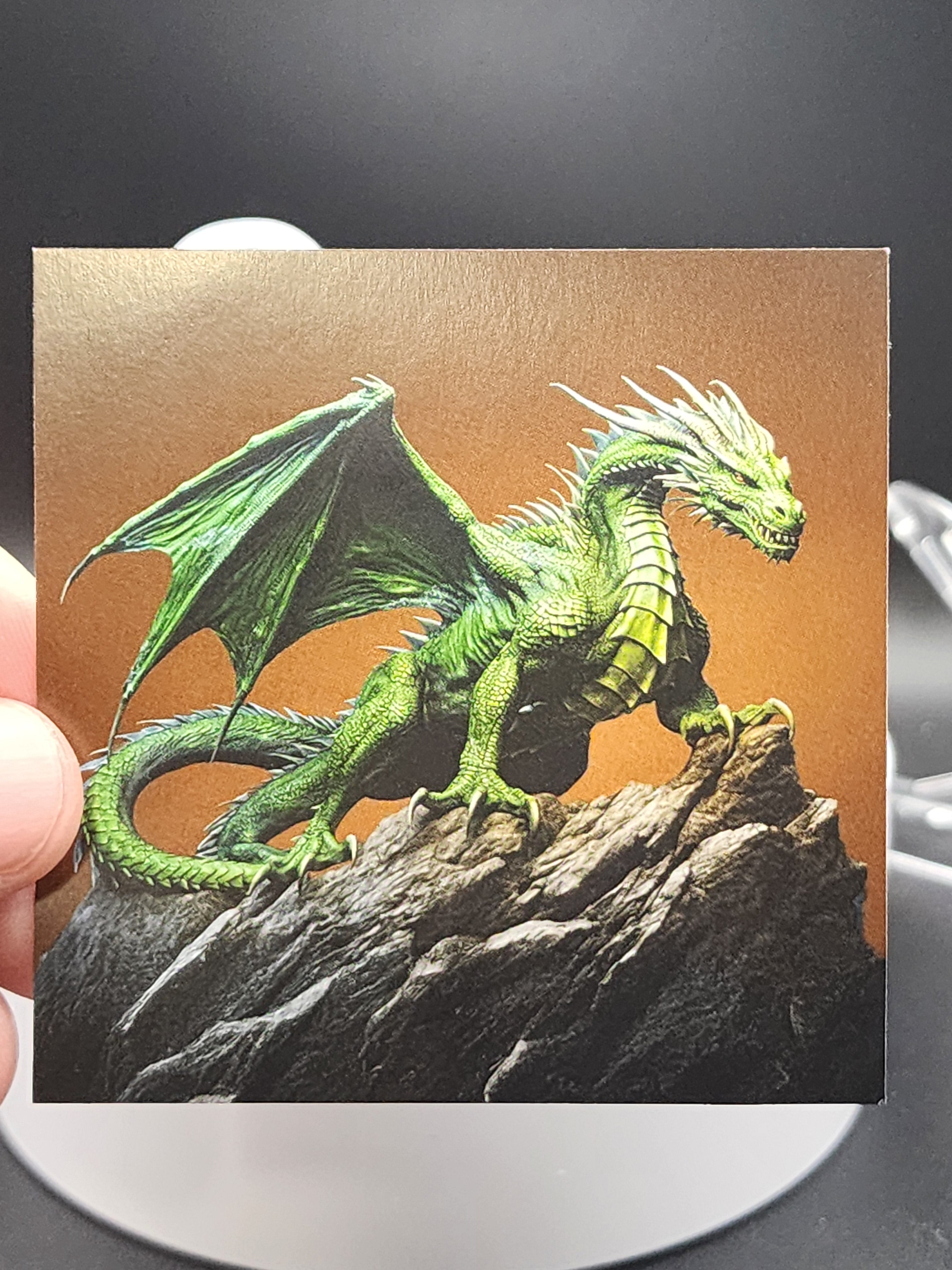 2026 Cameroon 1 Kilo Copper Emerald Dragon Coin