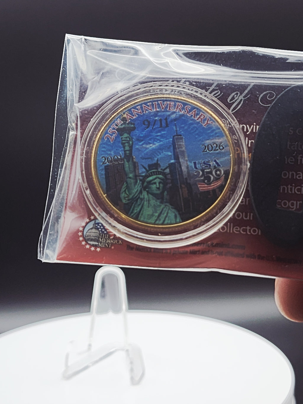 2026 U.S. Half Dollar 9/11 25th Anniversary Colorized & Gold Plated Coin