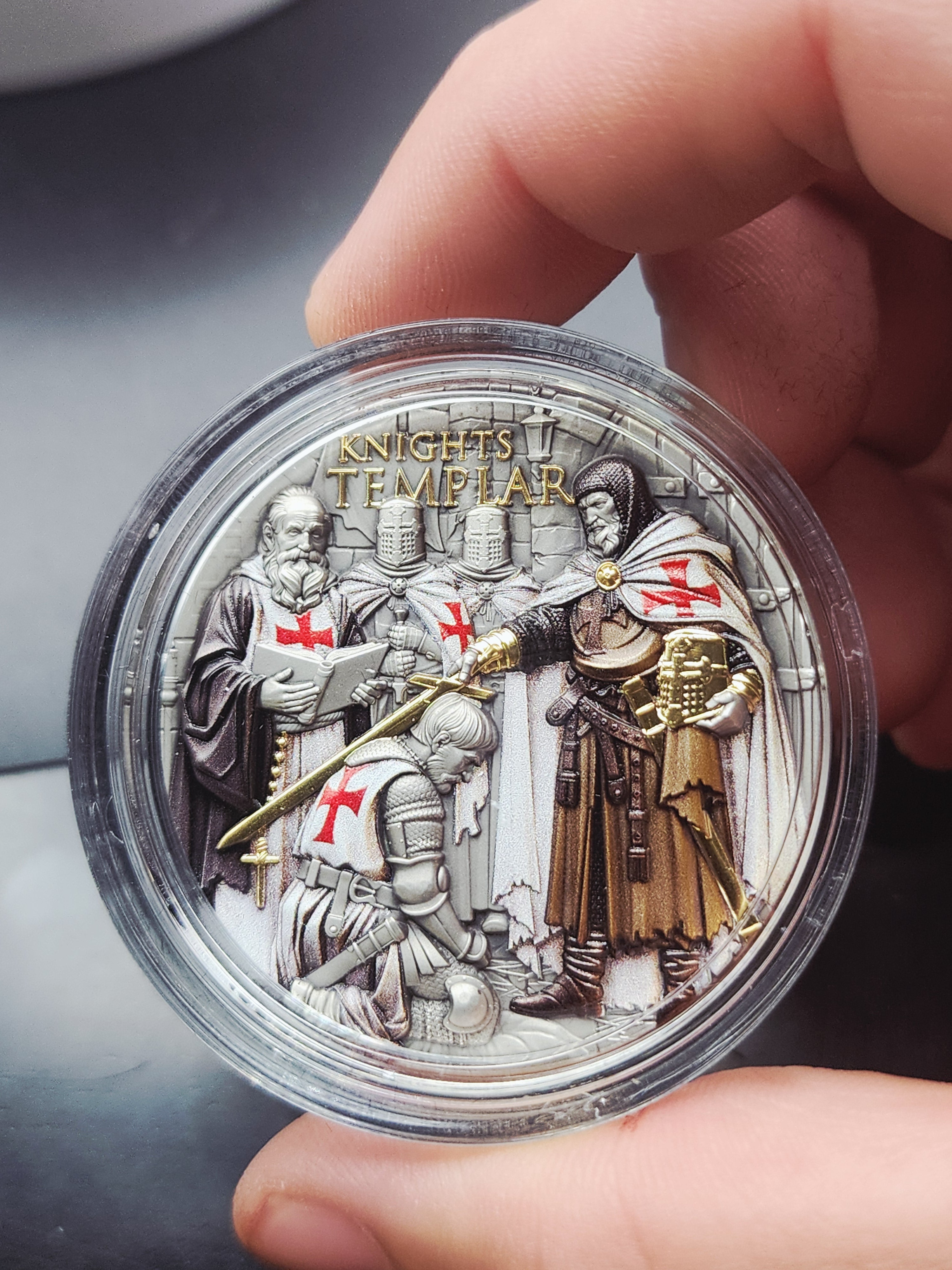 T&S Coin 2026 Niue Knights Templar 2 oz Silver Coin