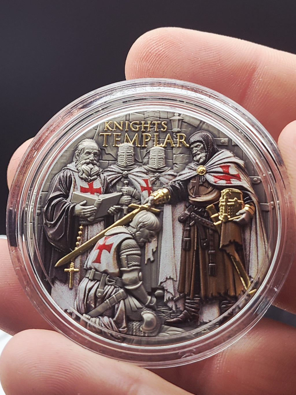 T&S Coin 2026 Niue Knights Templar 2 oz Silver Coin