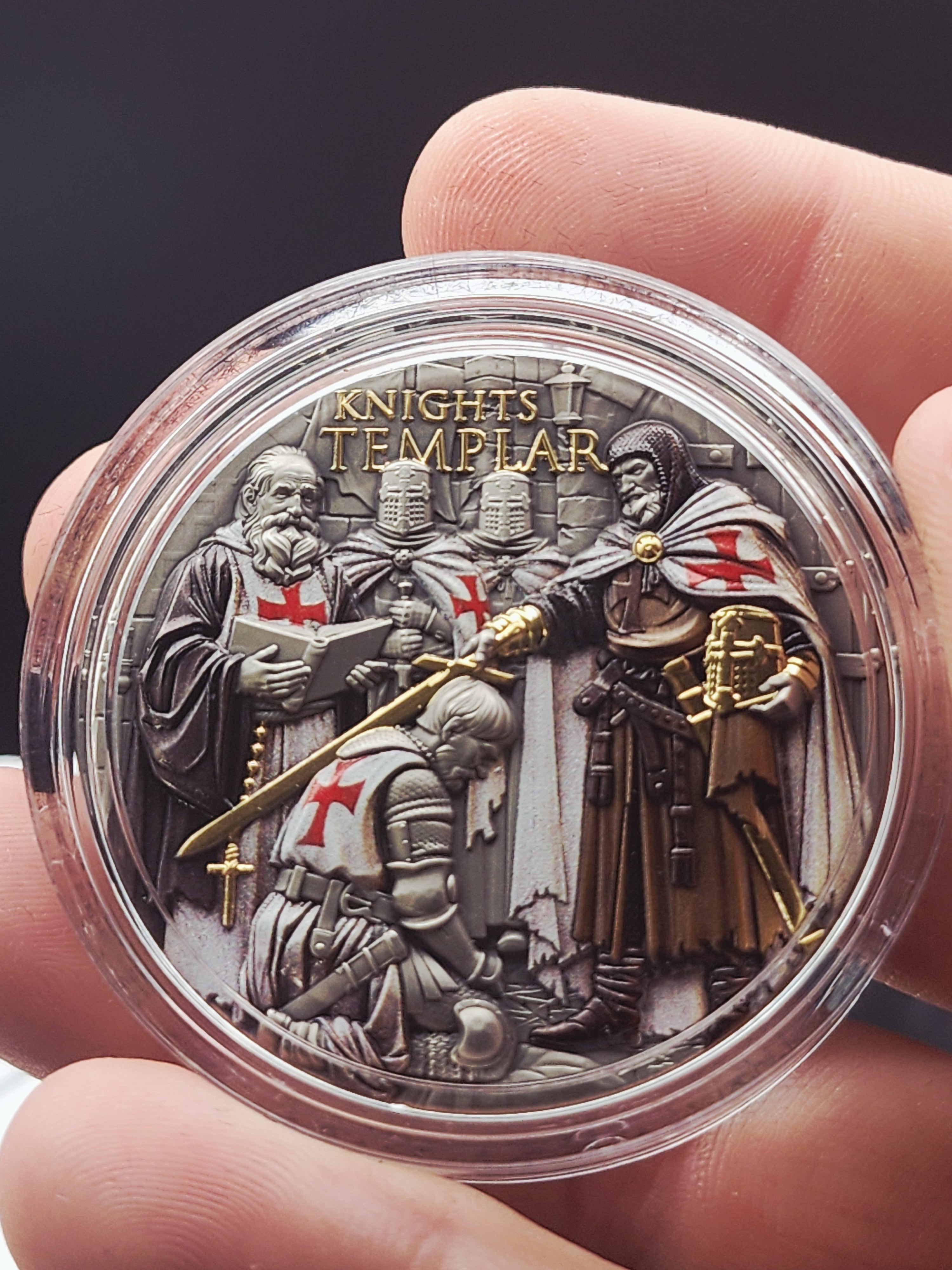 T&S Coin 2026 Niue Knights Templar 2 oz Silver Coin