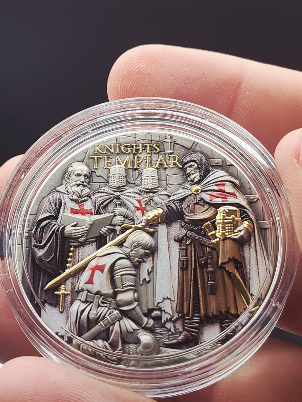 T&S Coin 2026 Niue Knights Templar 2 oz Silver Coin
