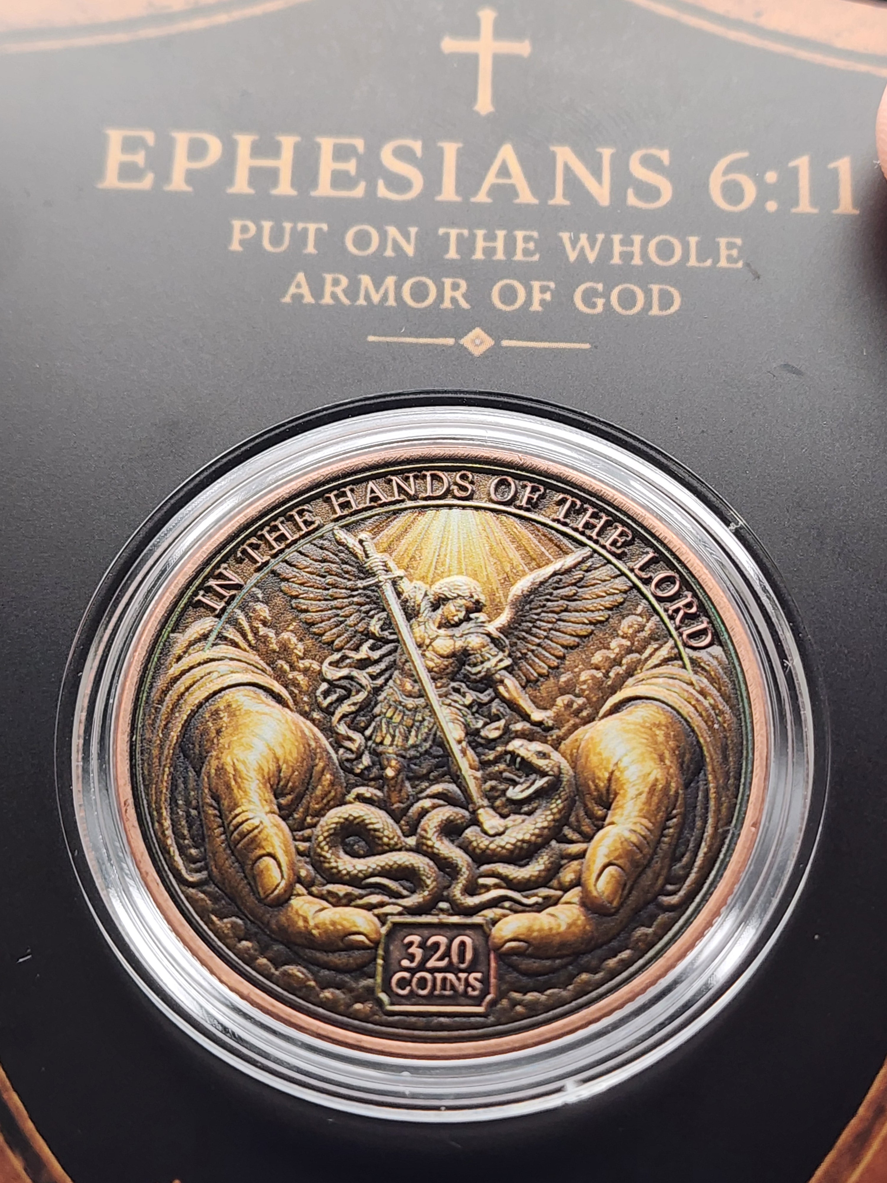 Ephesians 6:11 Whole Armor of God 1oz Copper Round