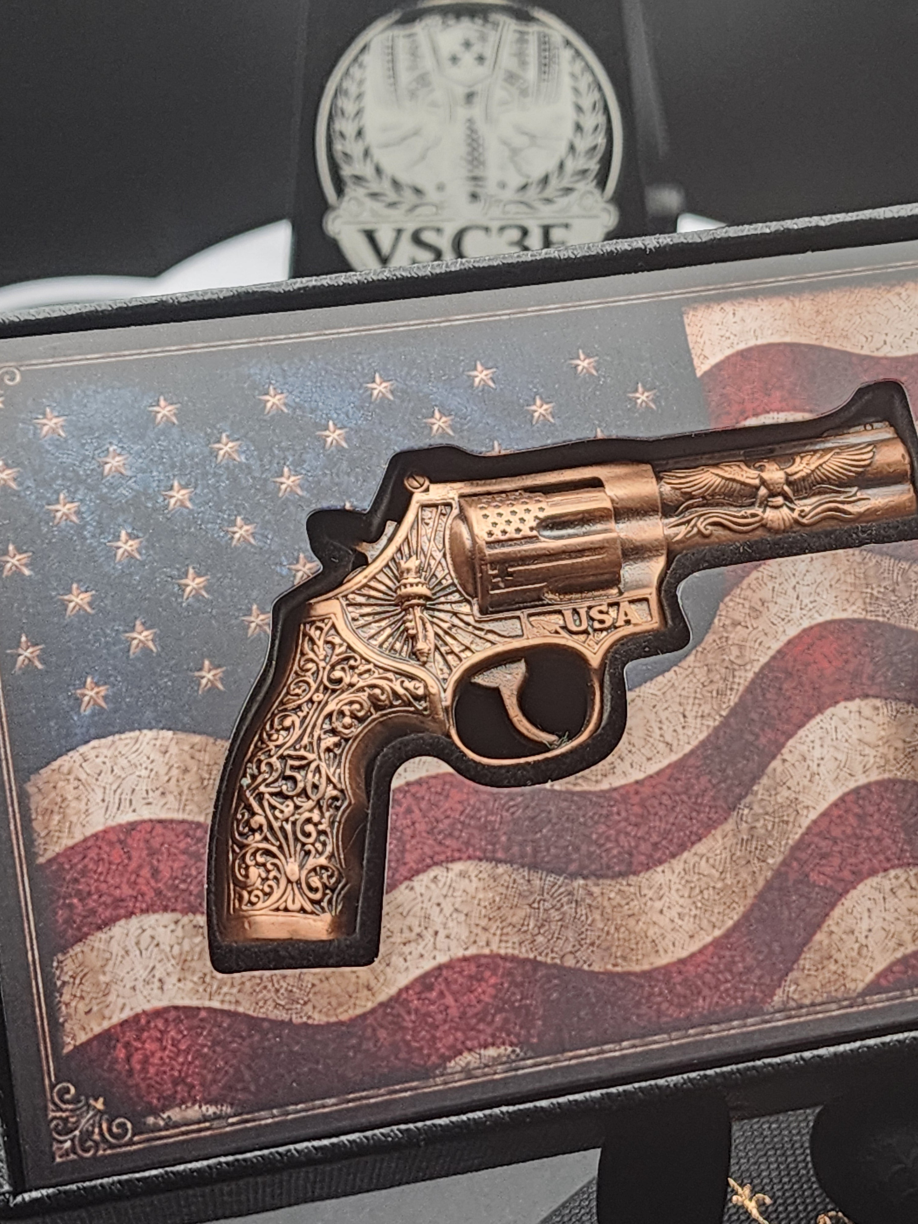 250th Anniversary 2.5 oz Copper 3D Revolver