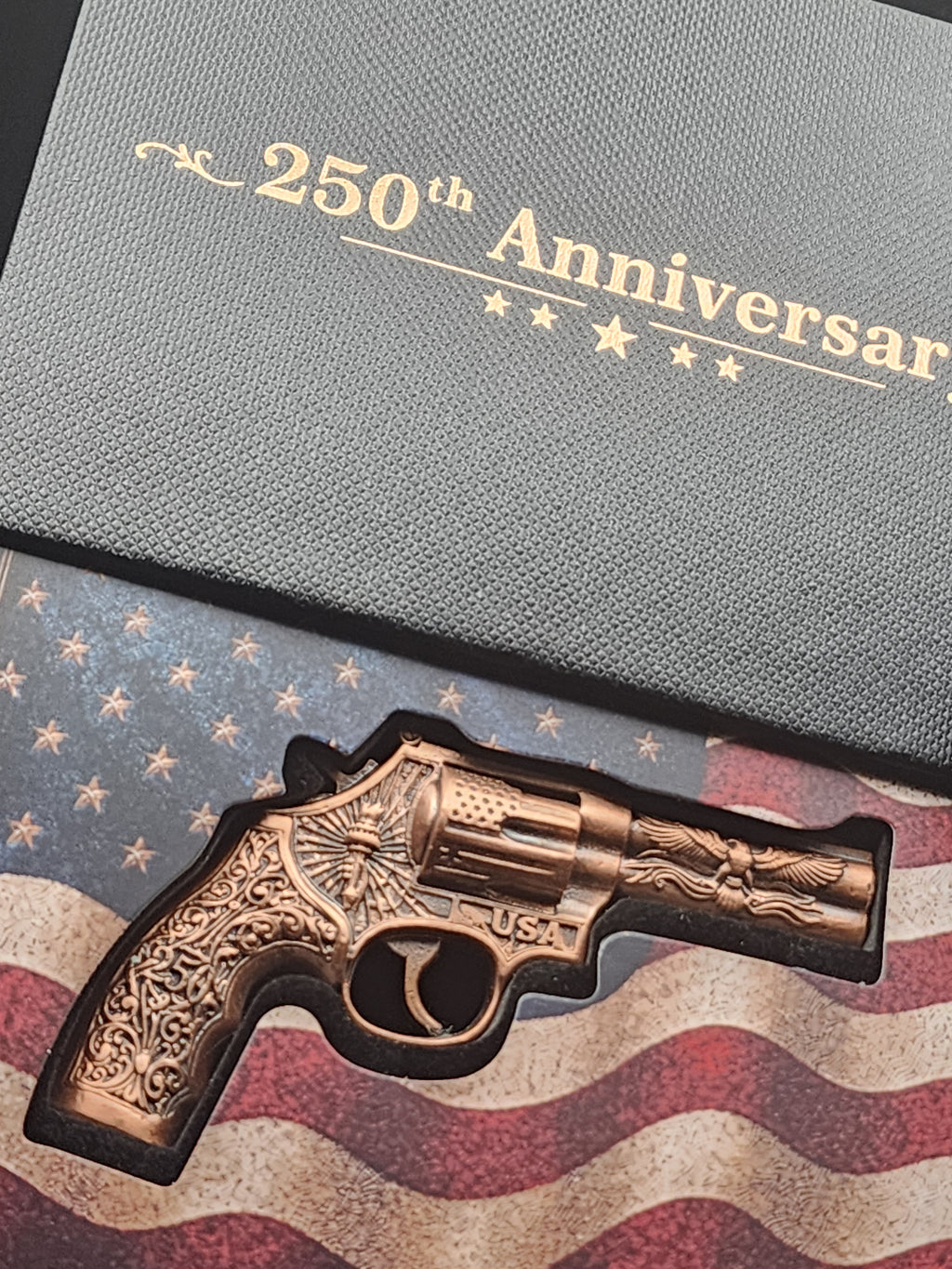 250th Anniversary 2.5 oz Copper 3D Revolver