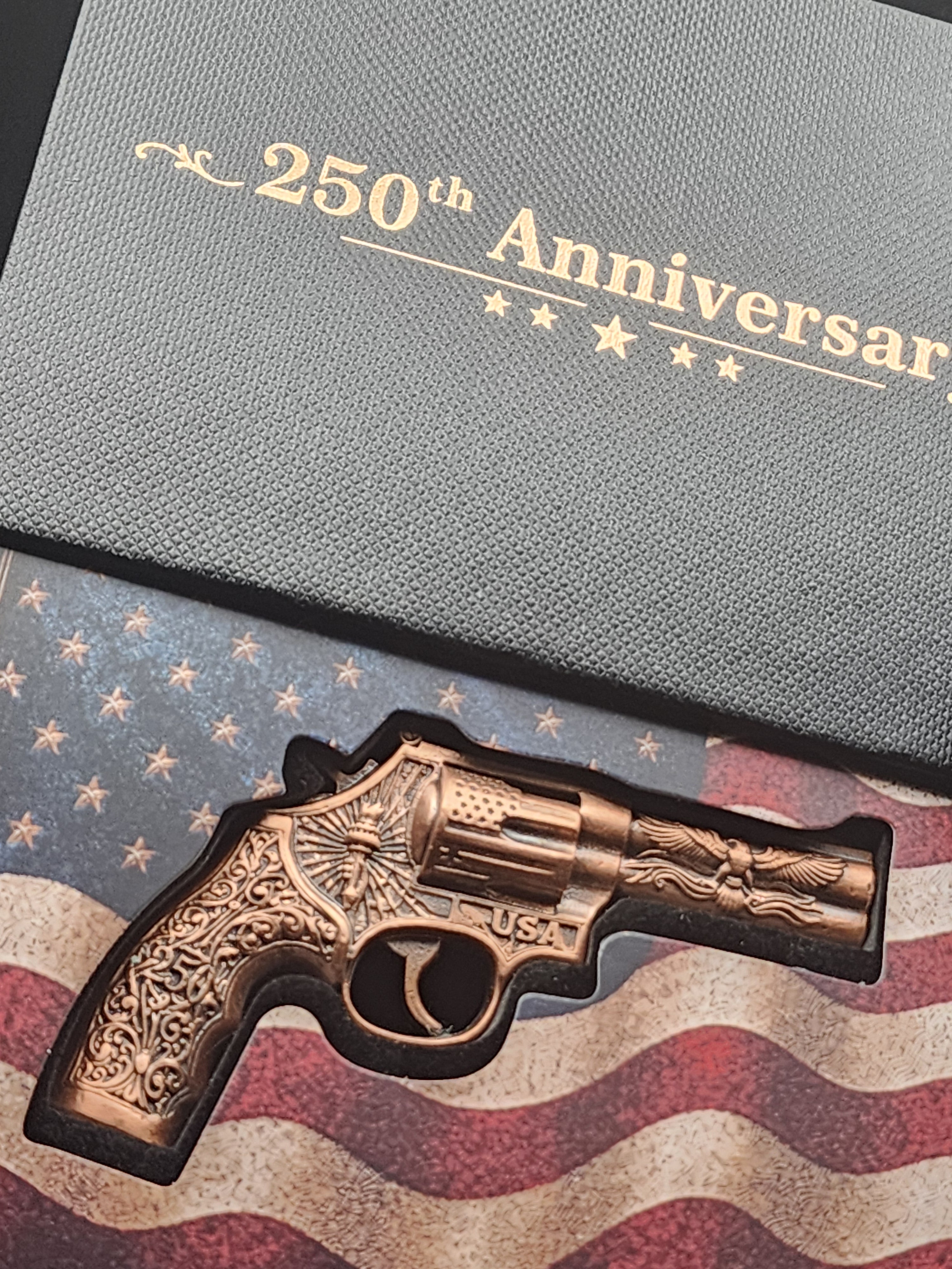 250th Anniversary 2.5 oz Copper 3D Revolver