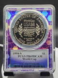 1994-S World Cup Commemorative Silver Dollar PCGS PR69DCAM