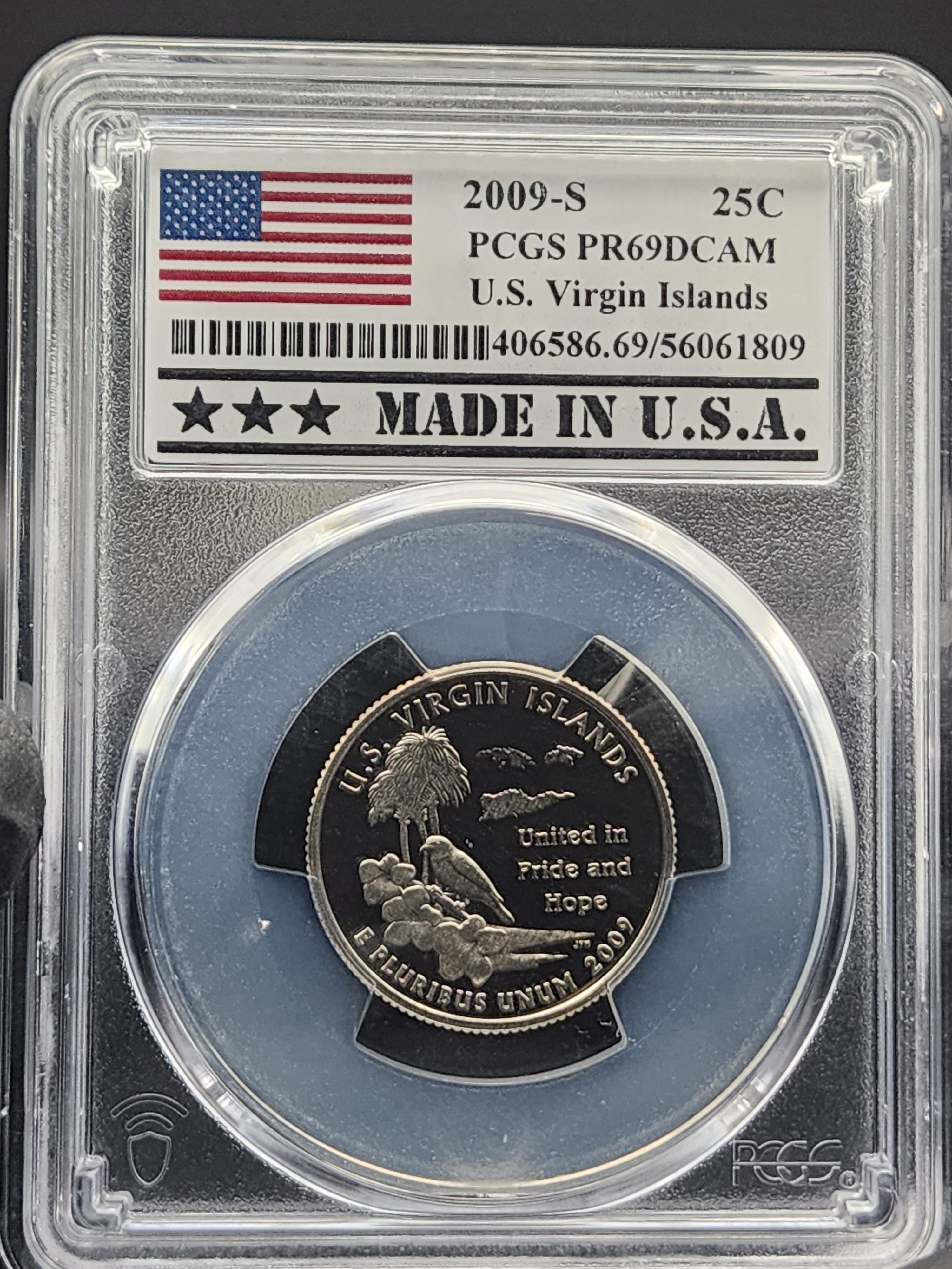 2009-S U.S. Virgin Islands Quarter PCGS PR69DCAM