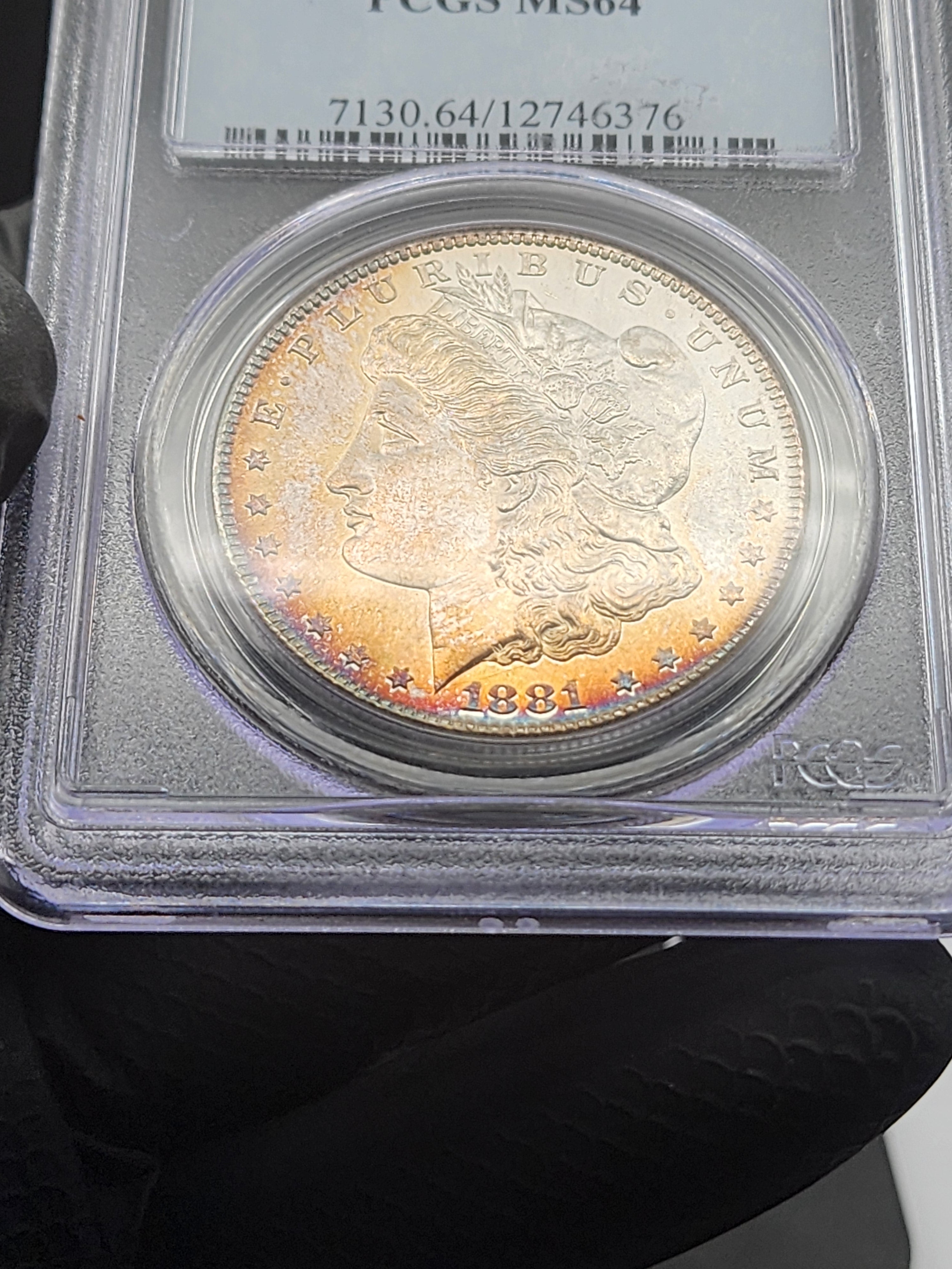 1881-S Morgan Silver Dollar PCGS MS64 Toned
