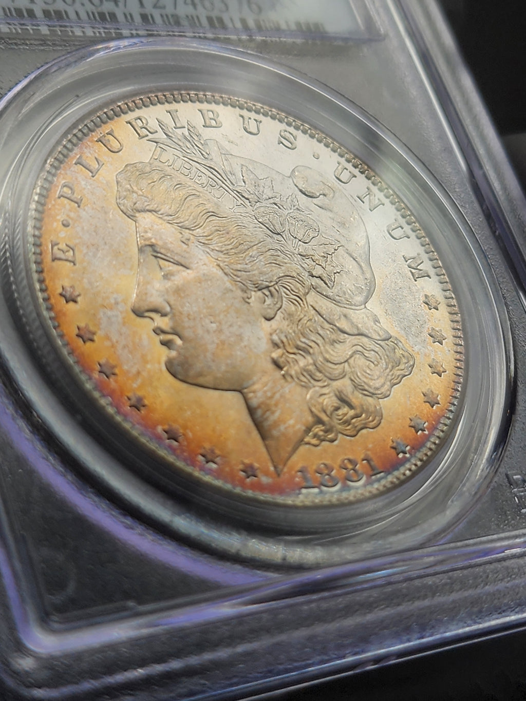 1881-S Morgan Silver Dollar PCGS MS64 Toned