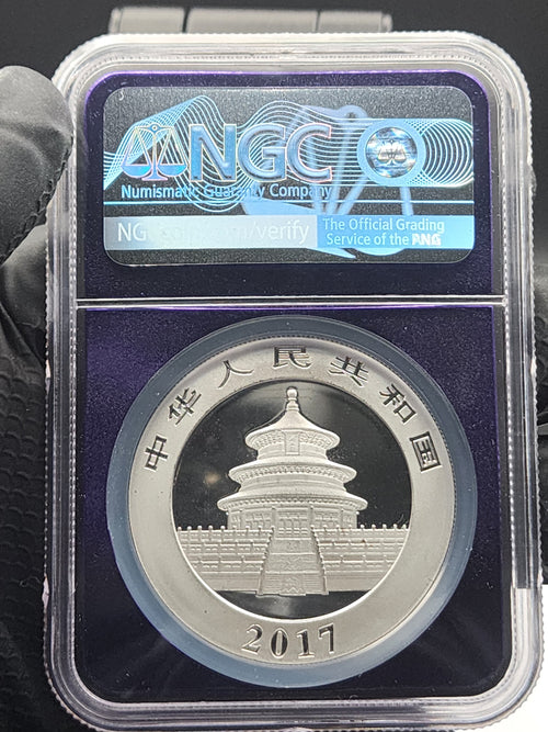 2017 China Silver Panda 30g NGC MS69