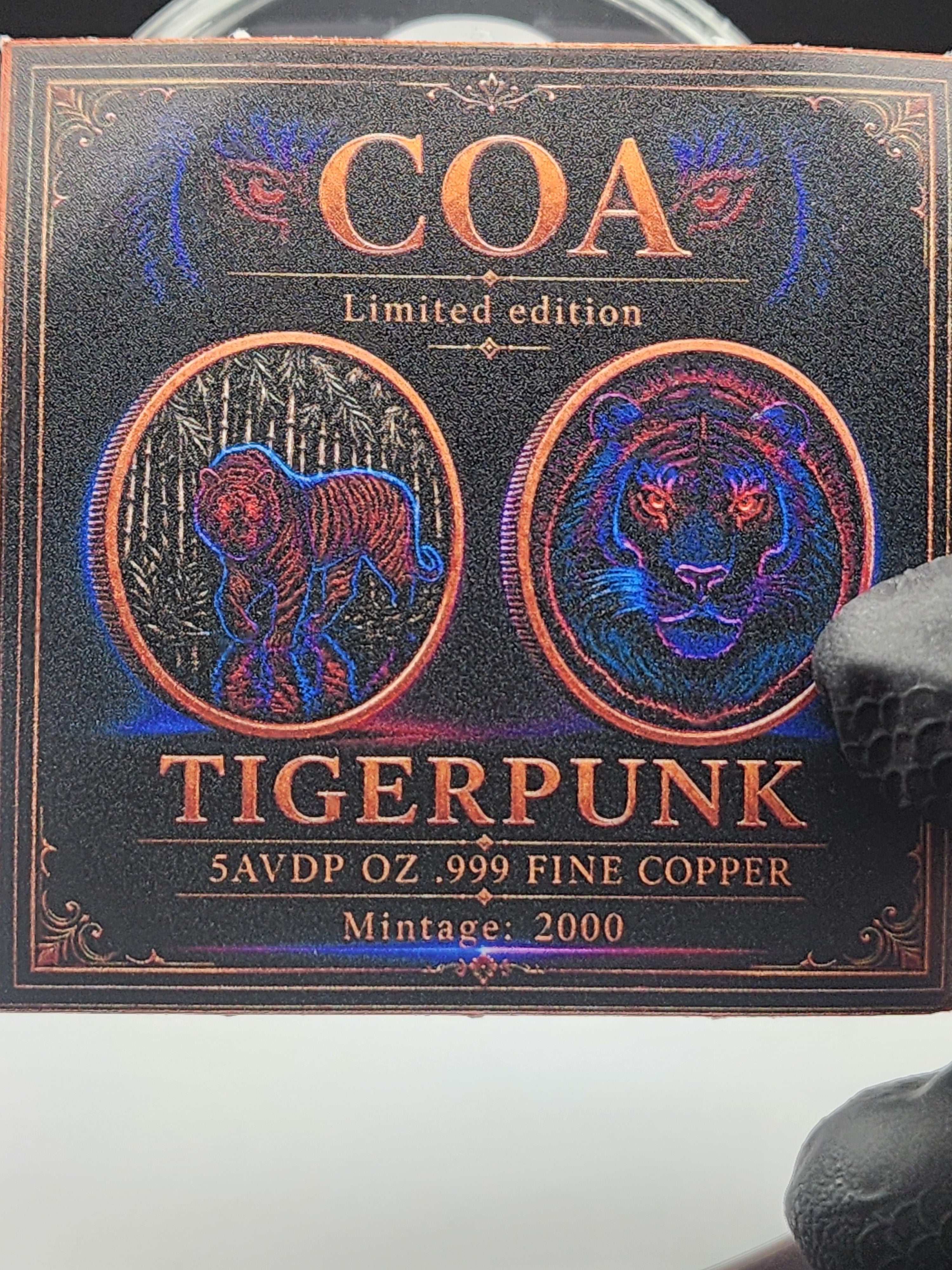 2025 Nature Tiger - TigerPunk Edition 5oz Copper Round