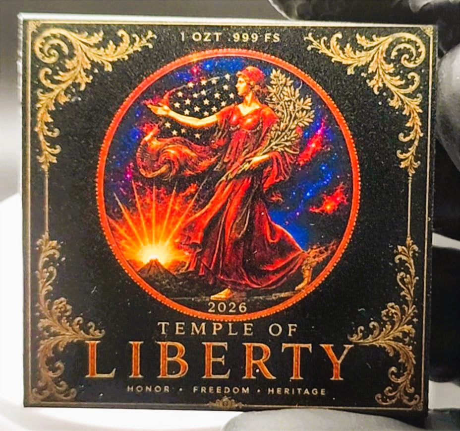 2026 Silver Eagle Temple of Liberty 1 oz Silver Coin (100 Minted)