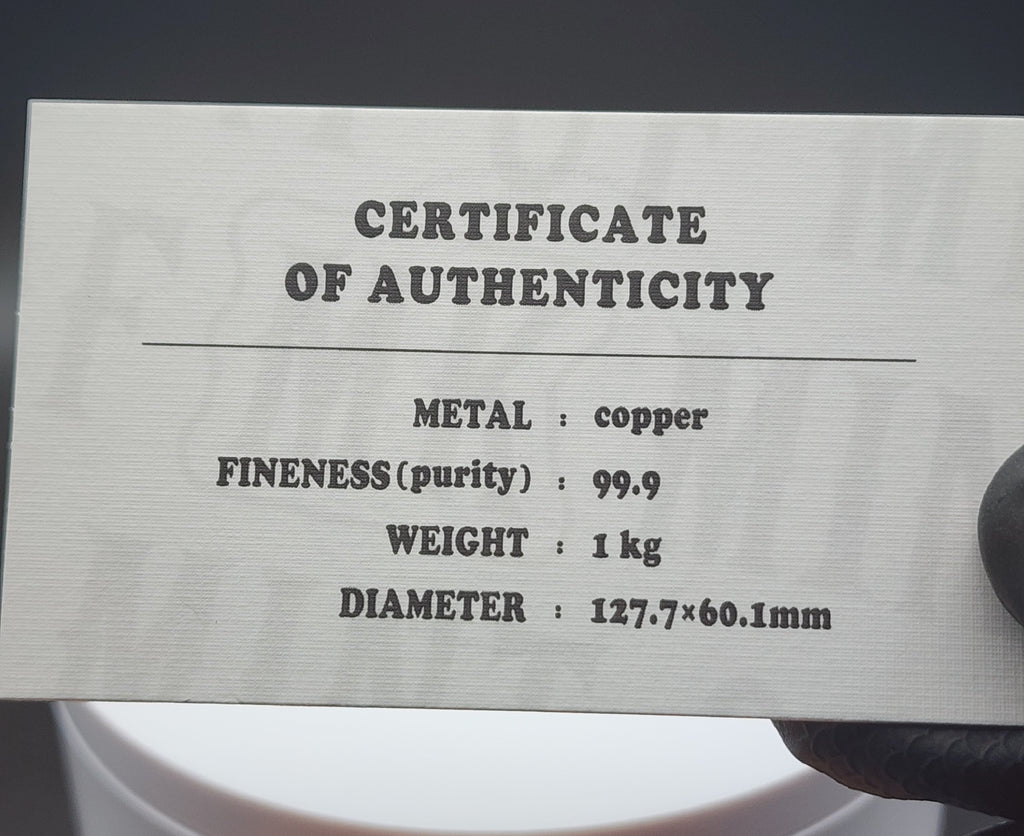 Mint of MK Kilo Copper Bar