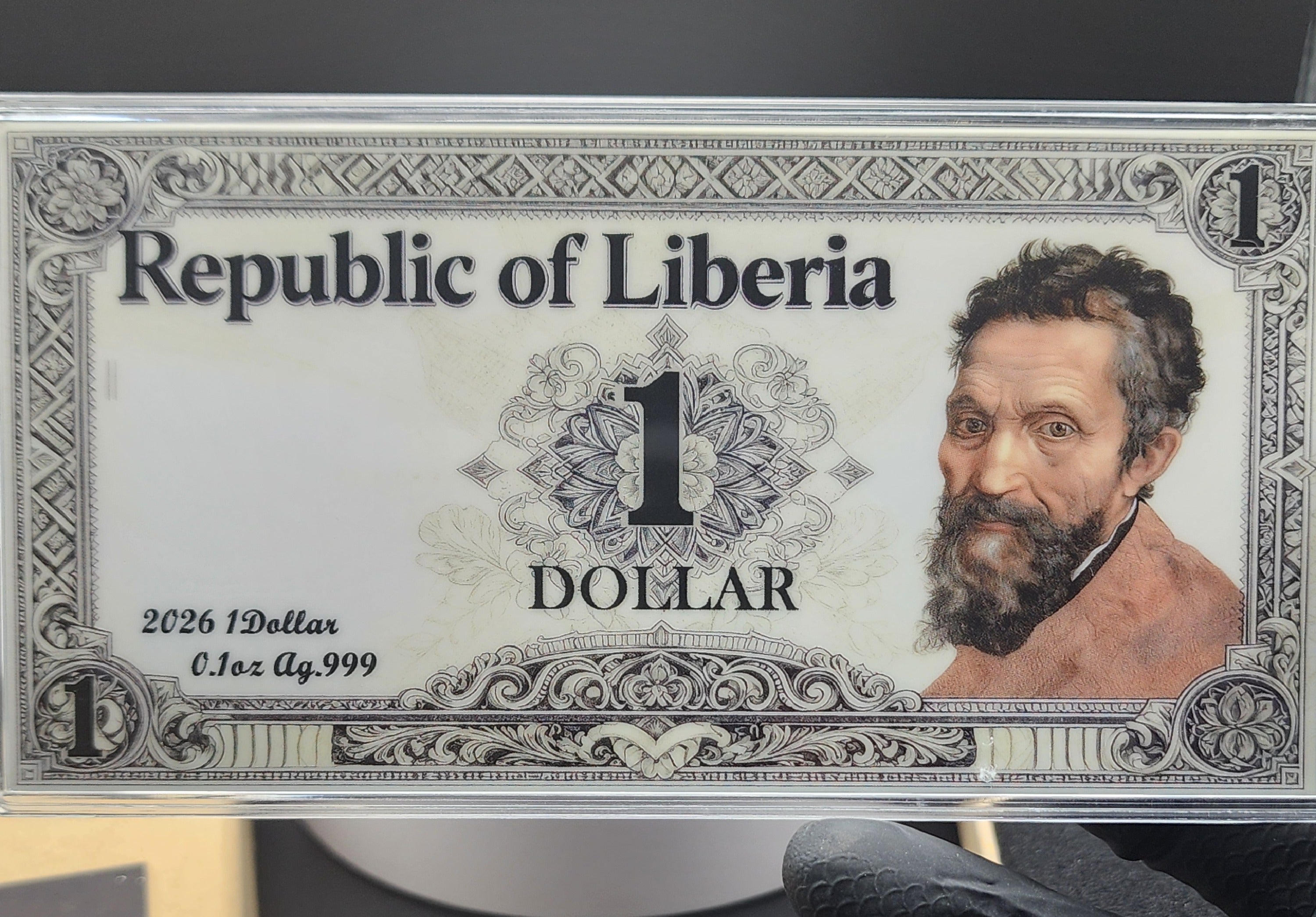 2026 Liberia Creation of Adam 1/10oz Silver Note