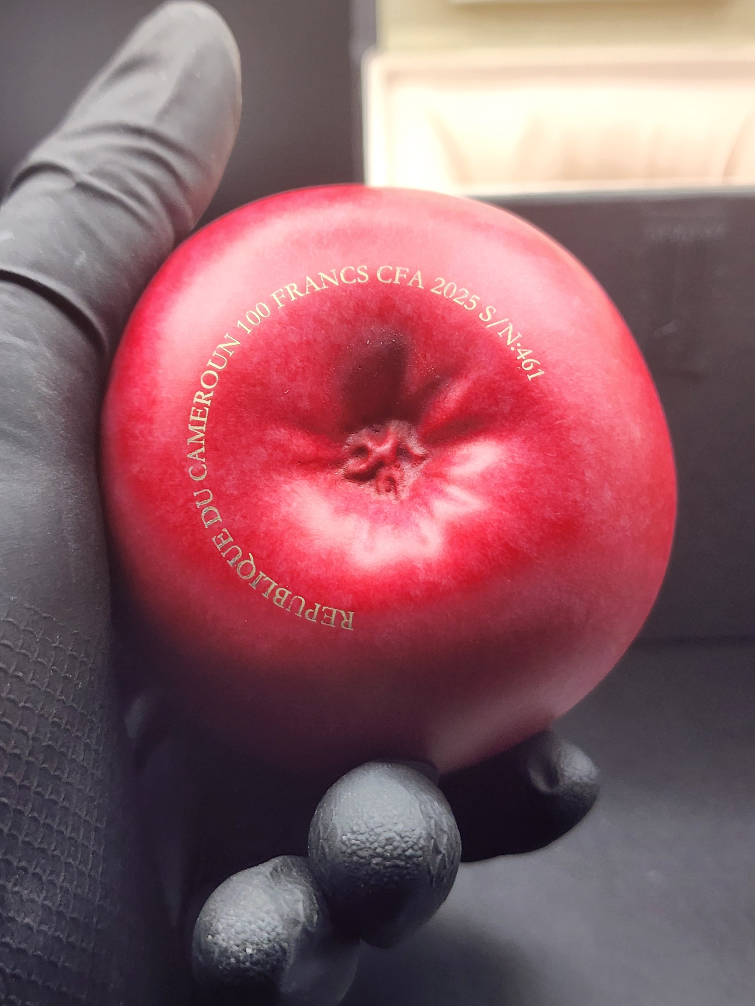 Cameroon "Most Realistic Apple" 400 gram Copper Coin