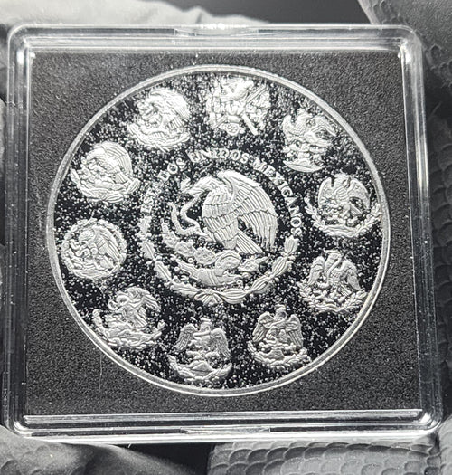 2024 Mexico Libertad Diamond Skull Edition 1oz Silver Coin (500 Minted)