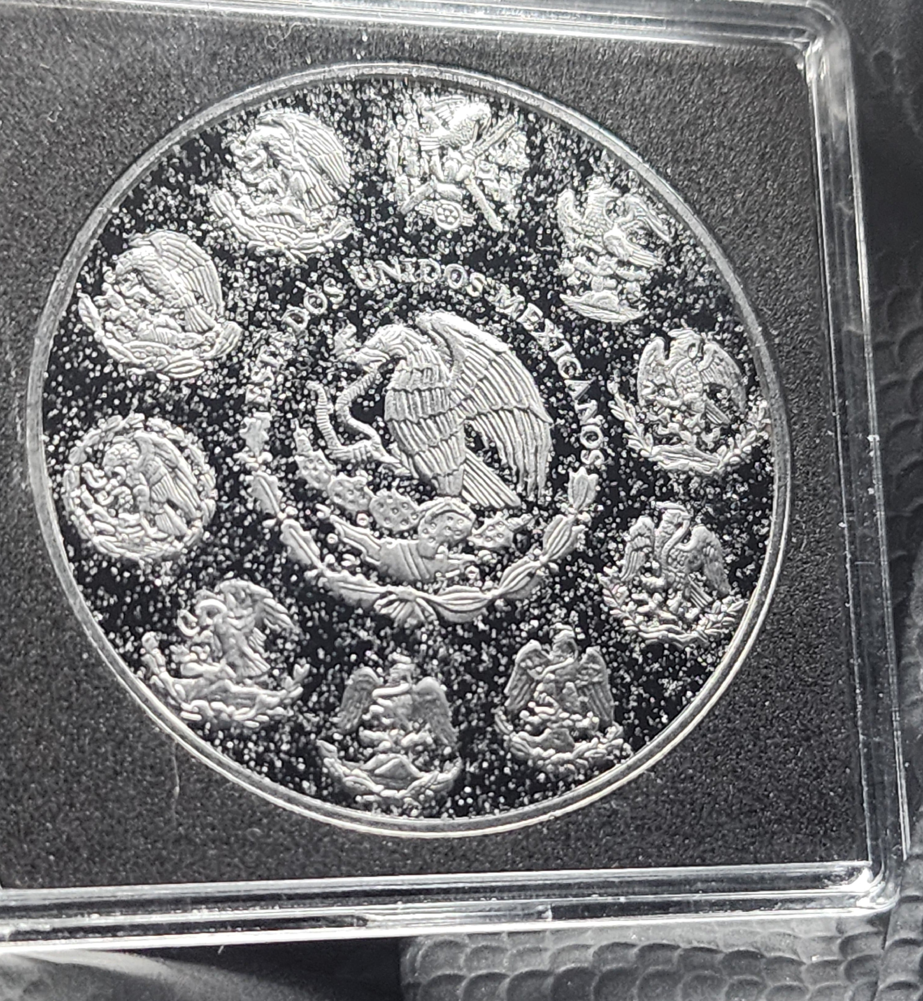 2024 Mexico Libertad Diamond Skull Edition 1oz Silver Coin (500 Minted)