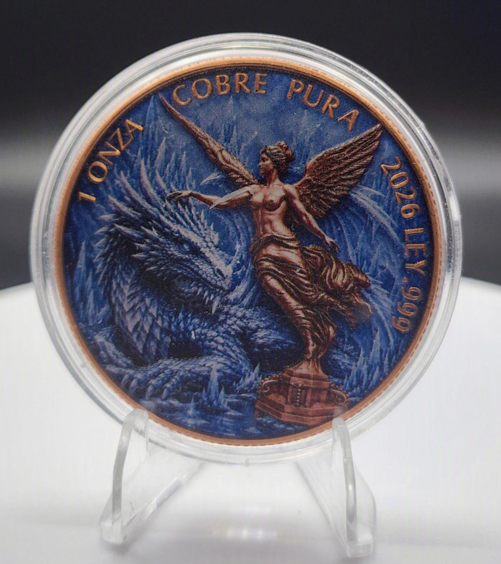 Fire and Ice Libertad Tribute Set 2x1oz Copper Rounds