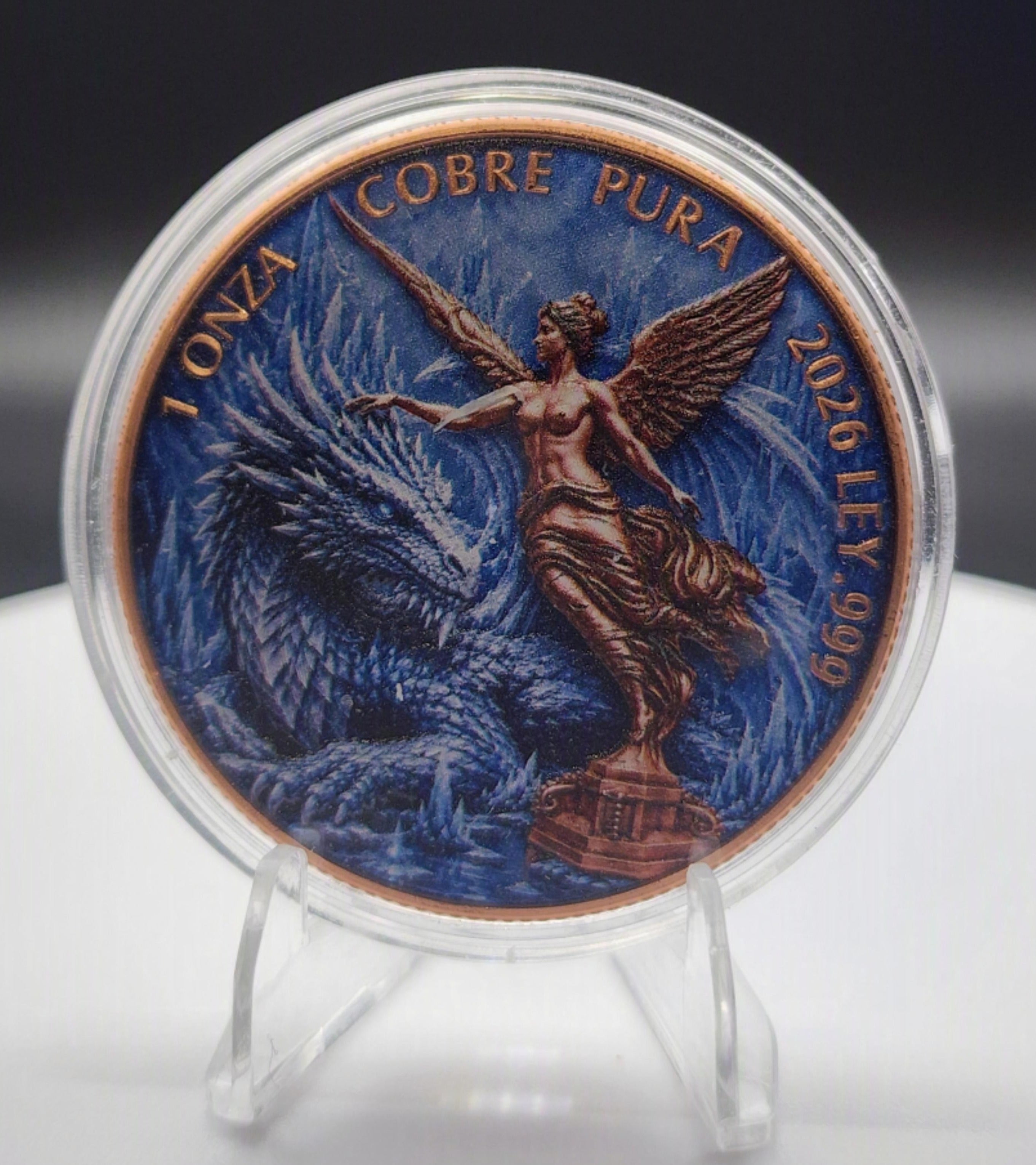 Fire and Ice Libertad Tribute Set 2x1oz Copper Rounds