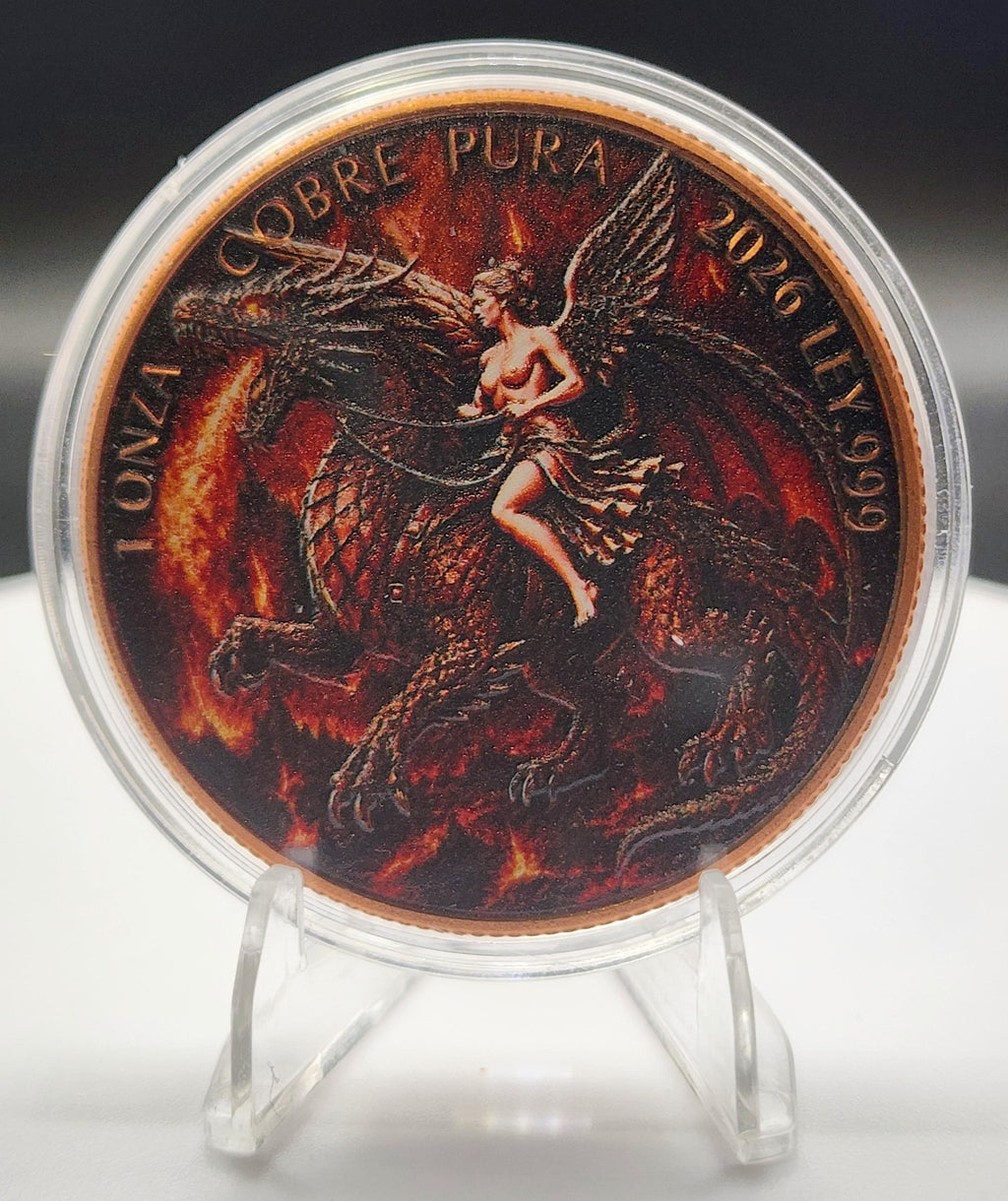 Fire and Ice Libertad Tribute Set 2x1oz Copper Rounds