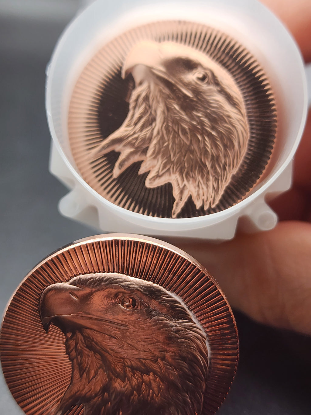 Scottsdale Eagle Stackers 1oz Copper Rounds Singles