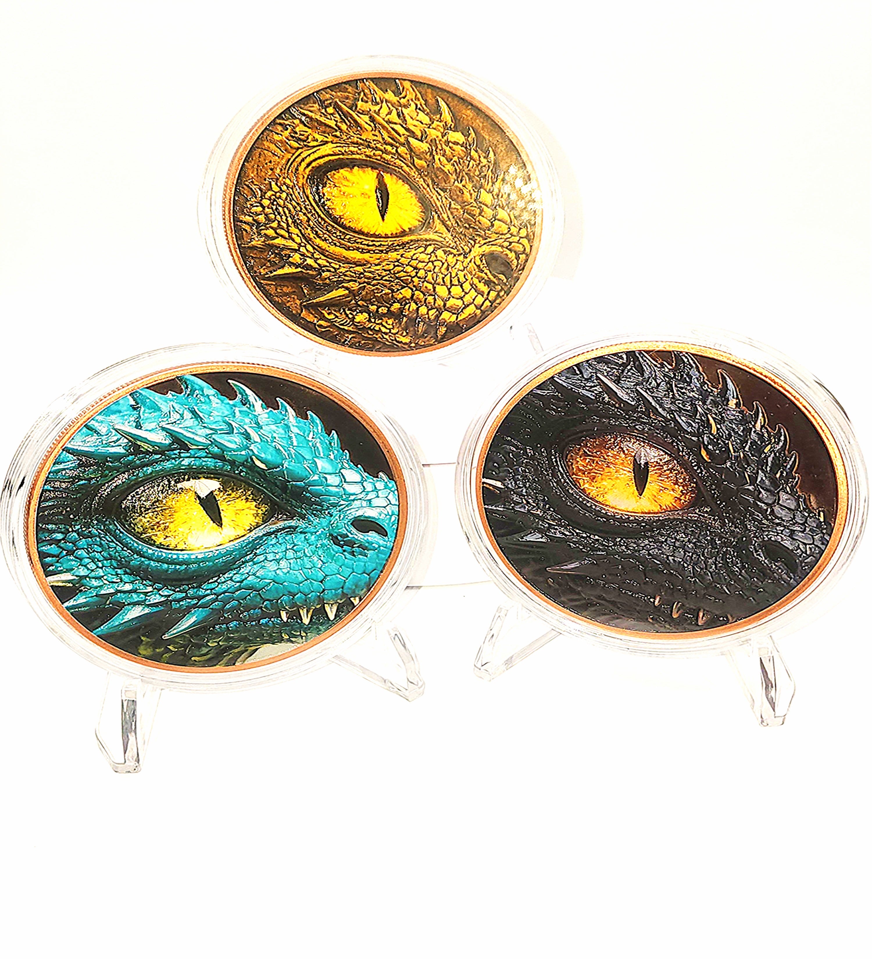 Eye of the Dragon: Triple Colorized Copper Round Collection