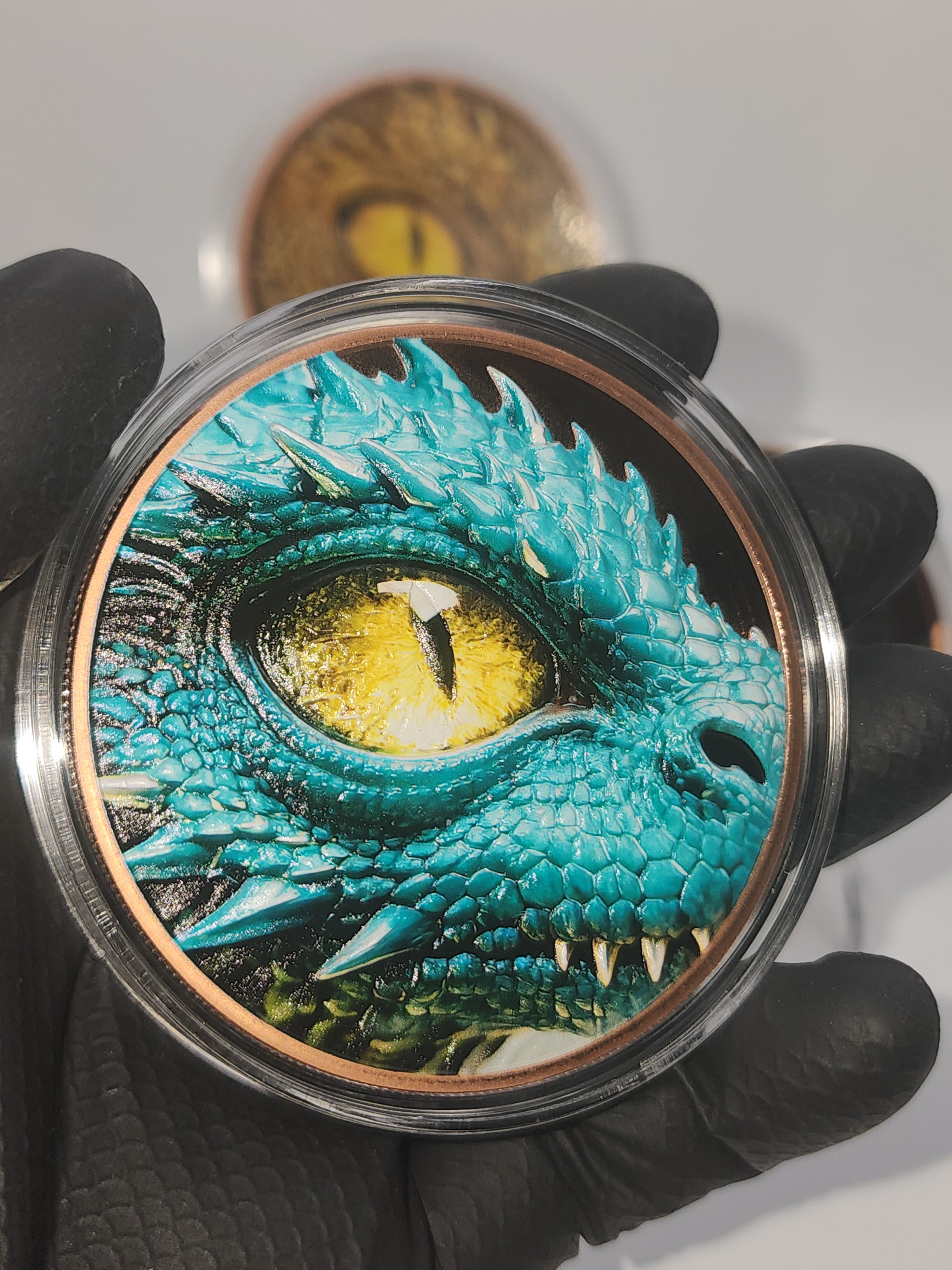 Eye of the Dragon: Triple Colorized Copper Round Collection