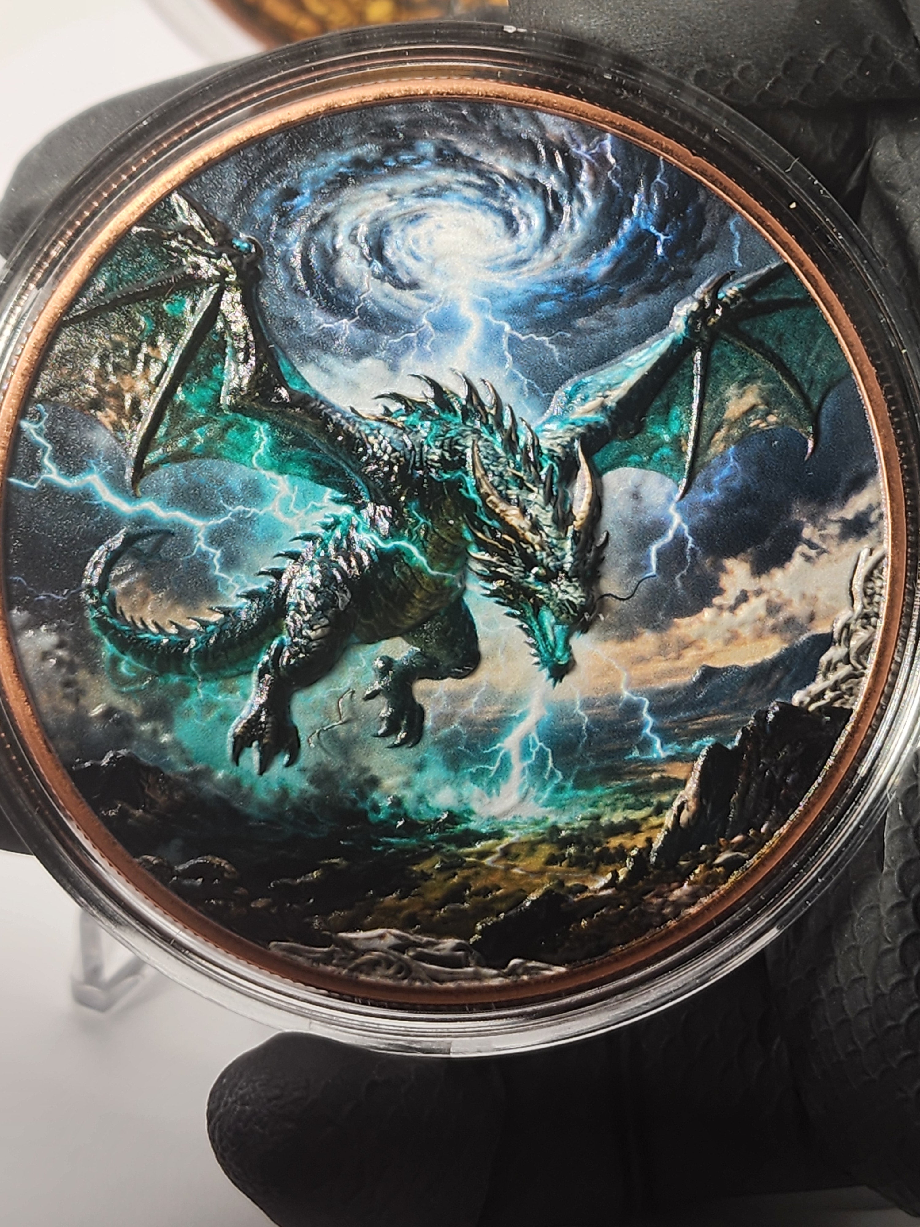 Eye of the Dragon: Triple Colorized Copper Round Collection