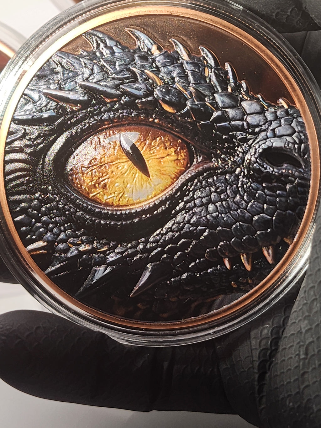 Eye of the Dragon: Triple Colorized Copper Round Collection