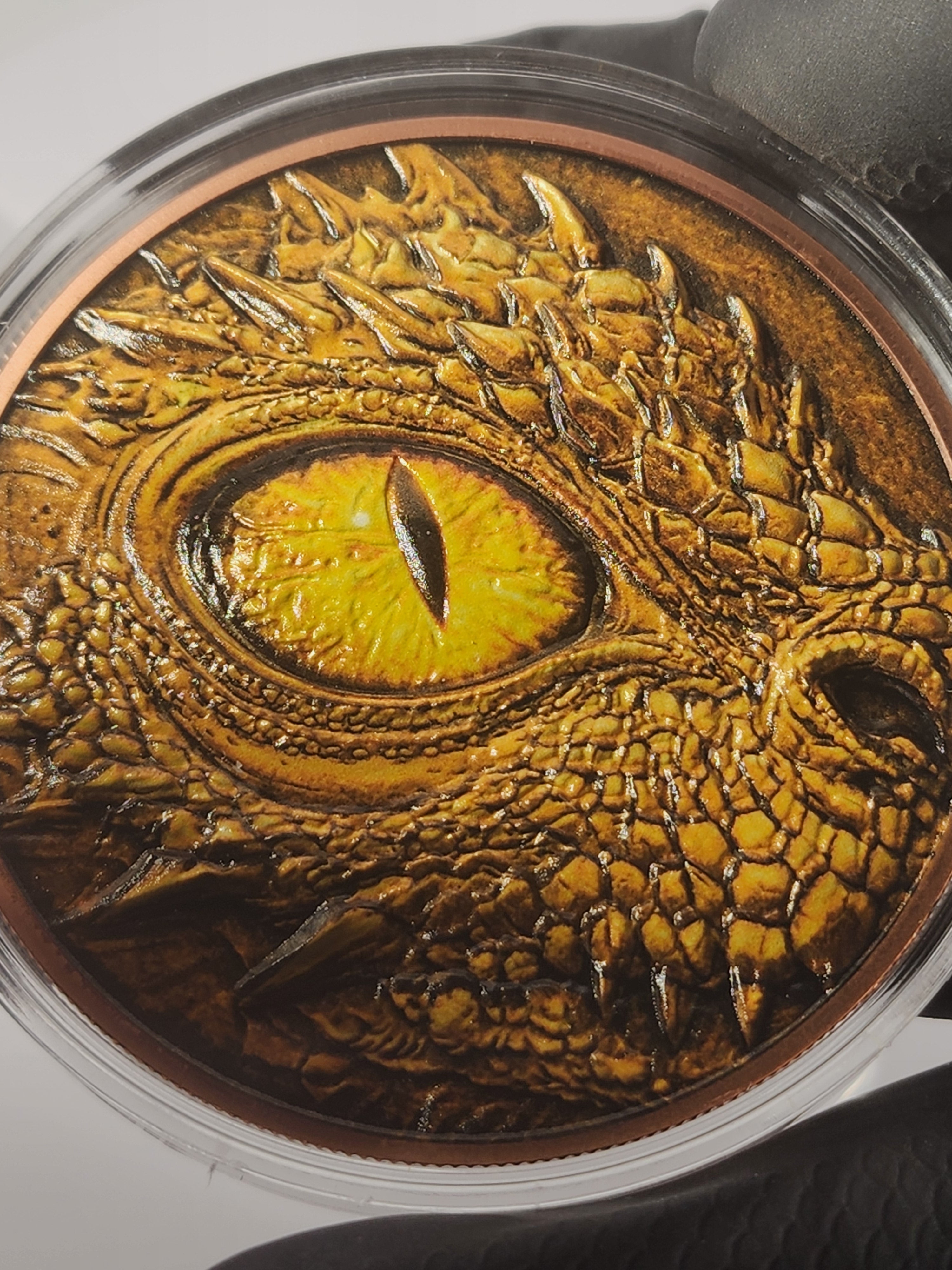 Eye of the Dragon: Triple Colorized Copper Round Collection